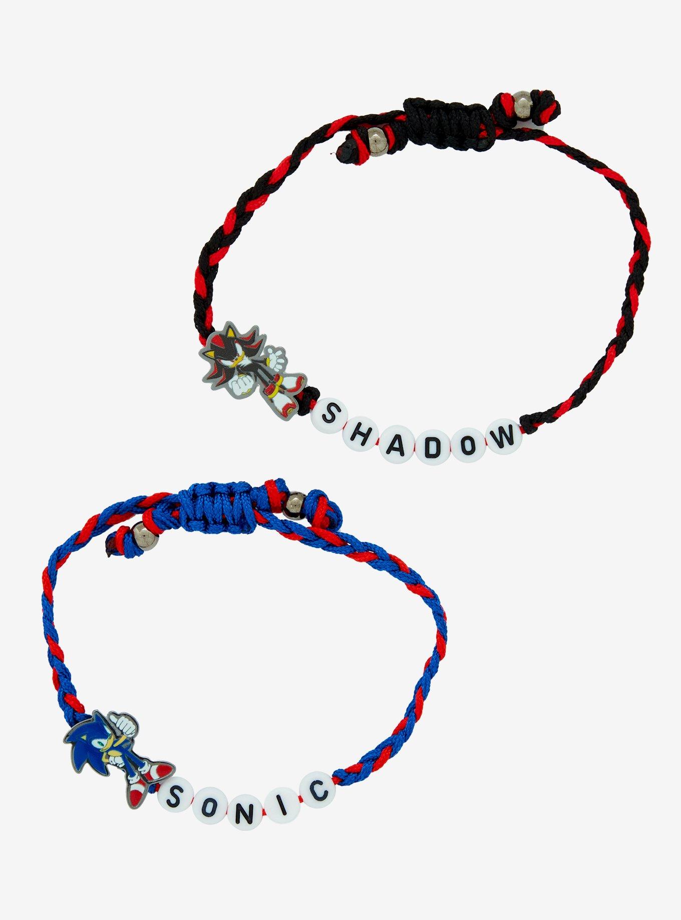 Sonic The Hedgehog Sonic & Shadow Cord Best Friend Bracelet Set, , alternate