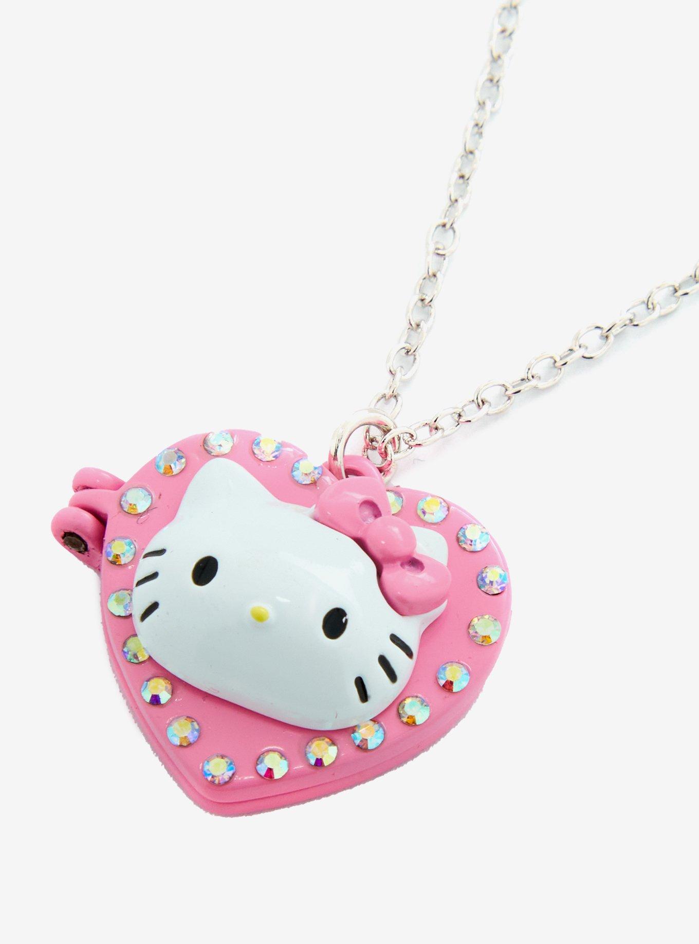 Hello Kitty Heart Locket Necklace, , hi-res