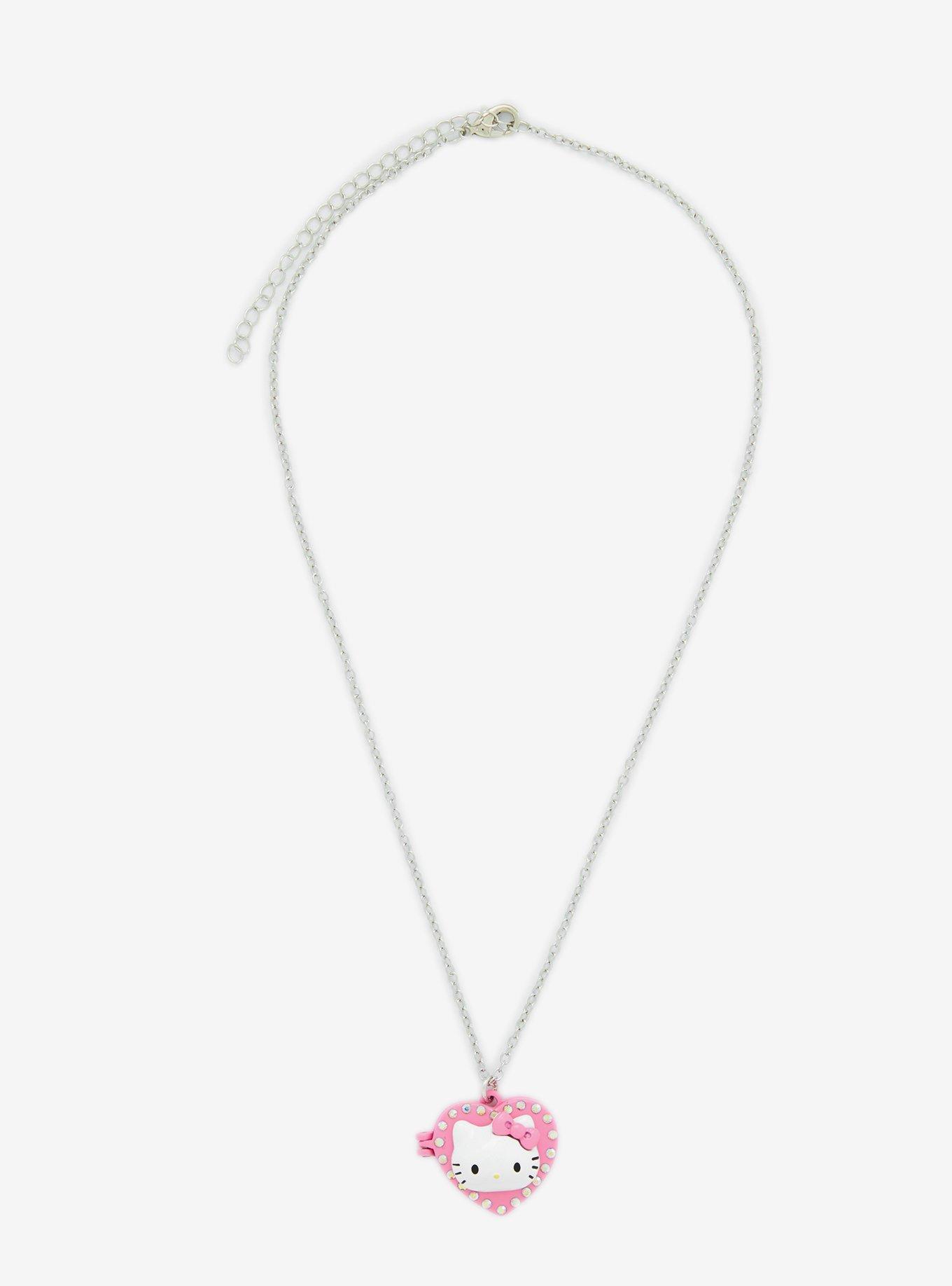 Hello Kitty Heart Locket Necklace, , alternate
