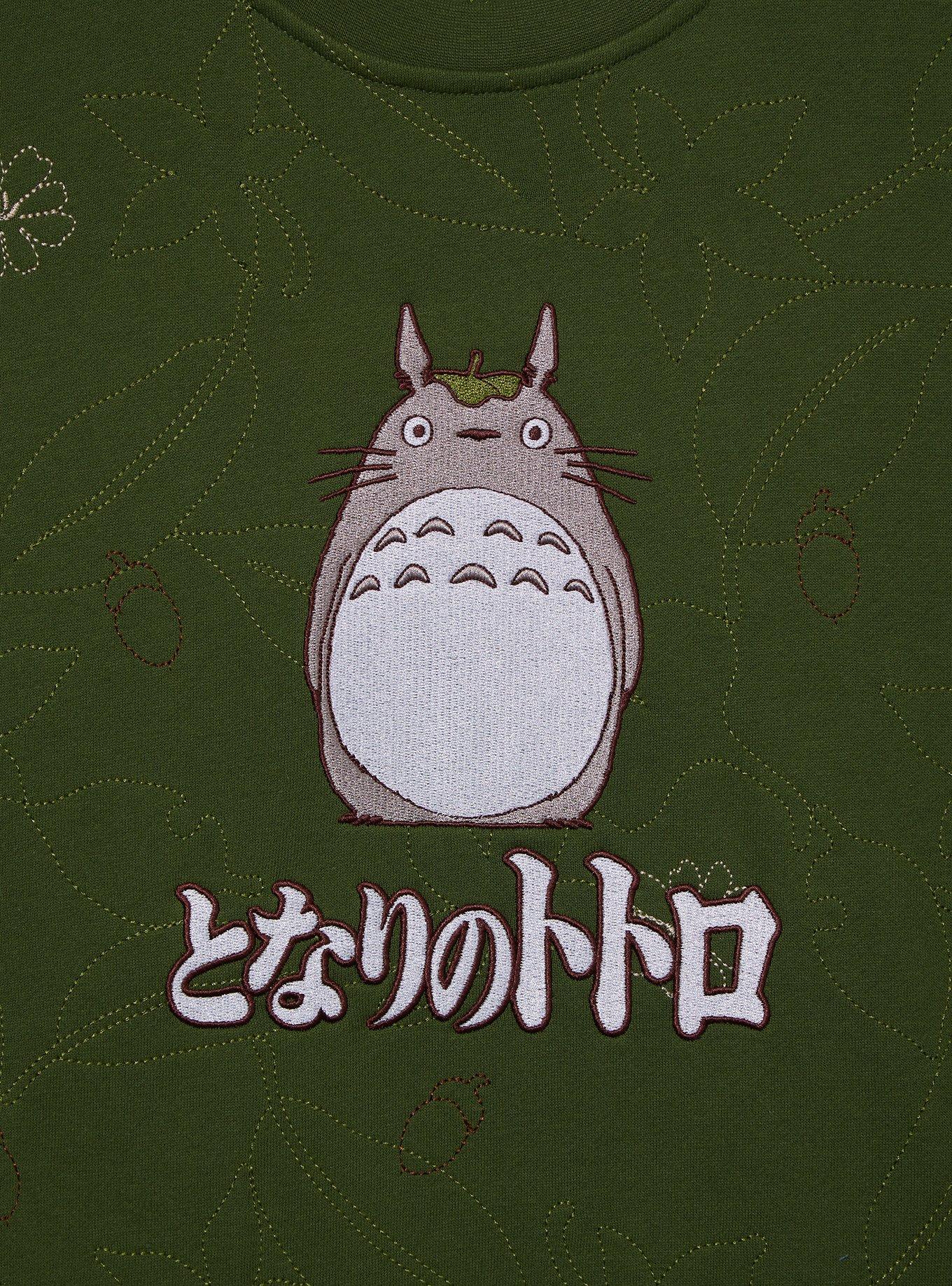 Studio Ghibli® My Neighbor Totoro Embroidered Floral Crewneck - BoxLunch Exclusive, FOREST, alternate