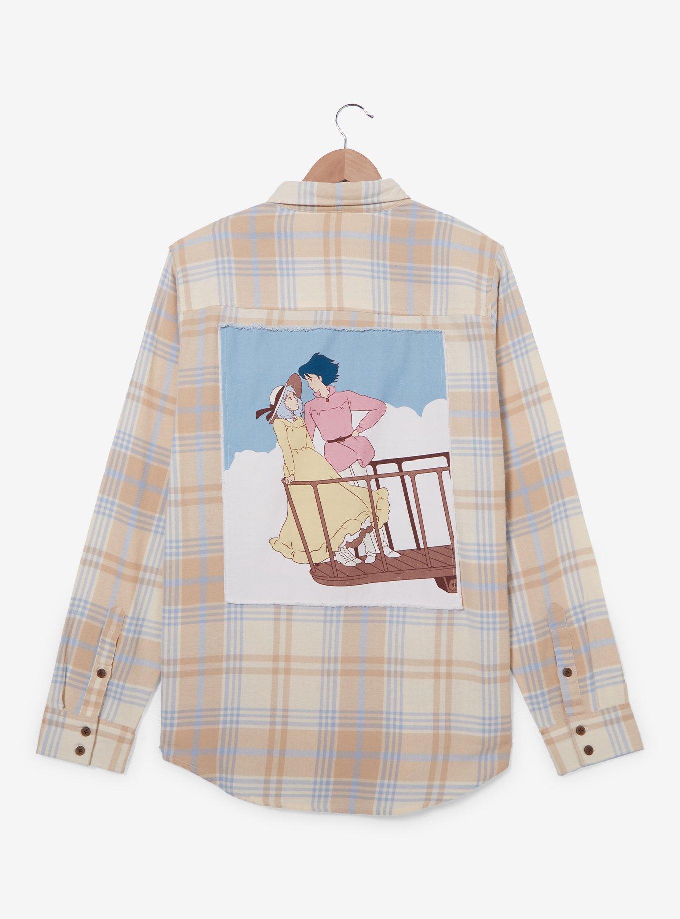 Our Universe Studio Ghibli Howl's Moving Castle Sophie & Howl Embroidered Flannel — BoxLunch Exclusive, PLAID, alternate