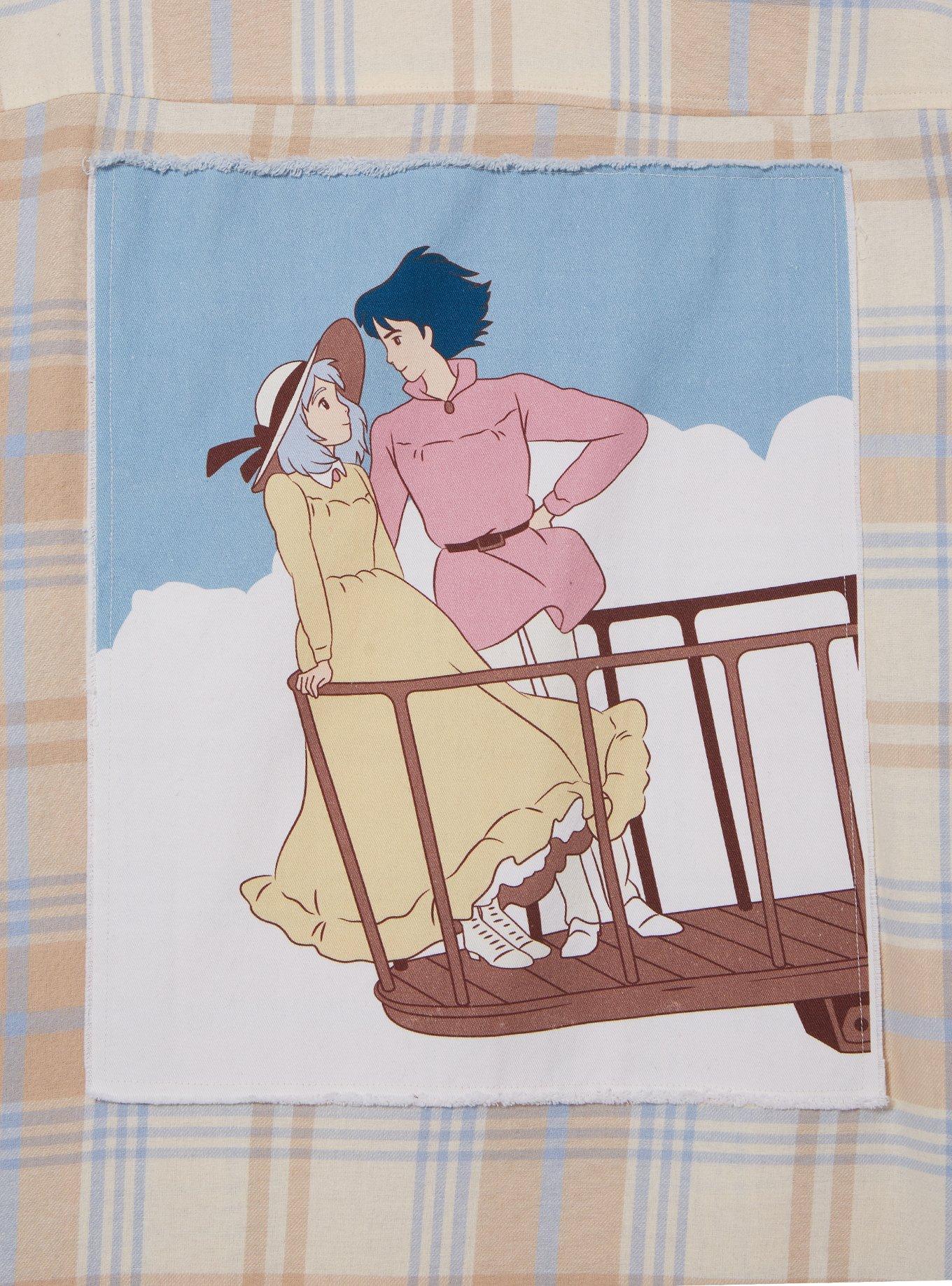 Our Universe Studio Ghibli Howl's Moving Castle Sophie & Howl Embroidered Flannel — BoxLunch Exclusive, PLAID, alternate