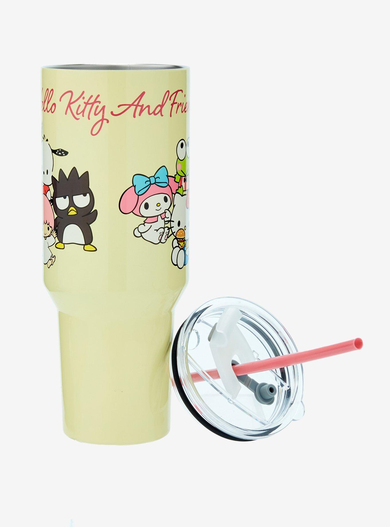 Sanrio Hello Kitty and Friends Group Portrait Straw Tumbler with Handle &mdash; BoxLunch Exclusive, , alternate