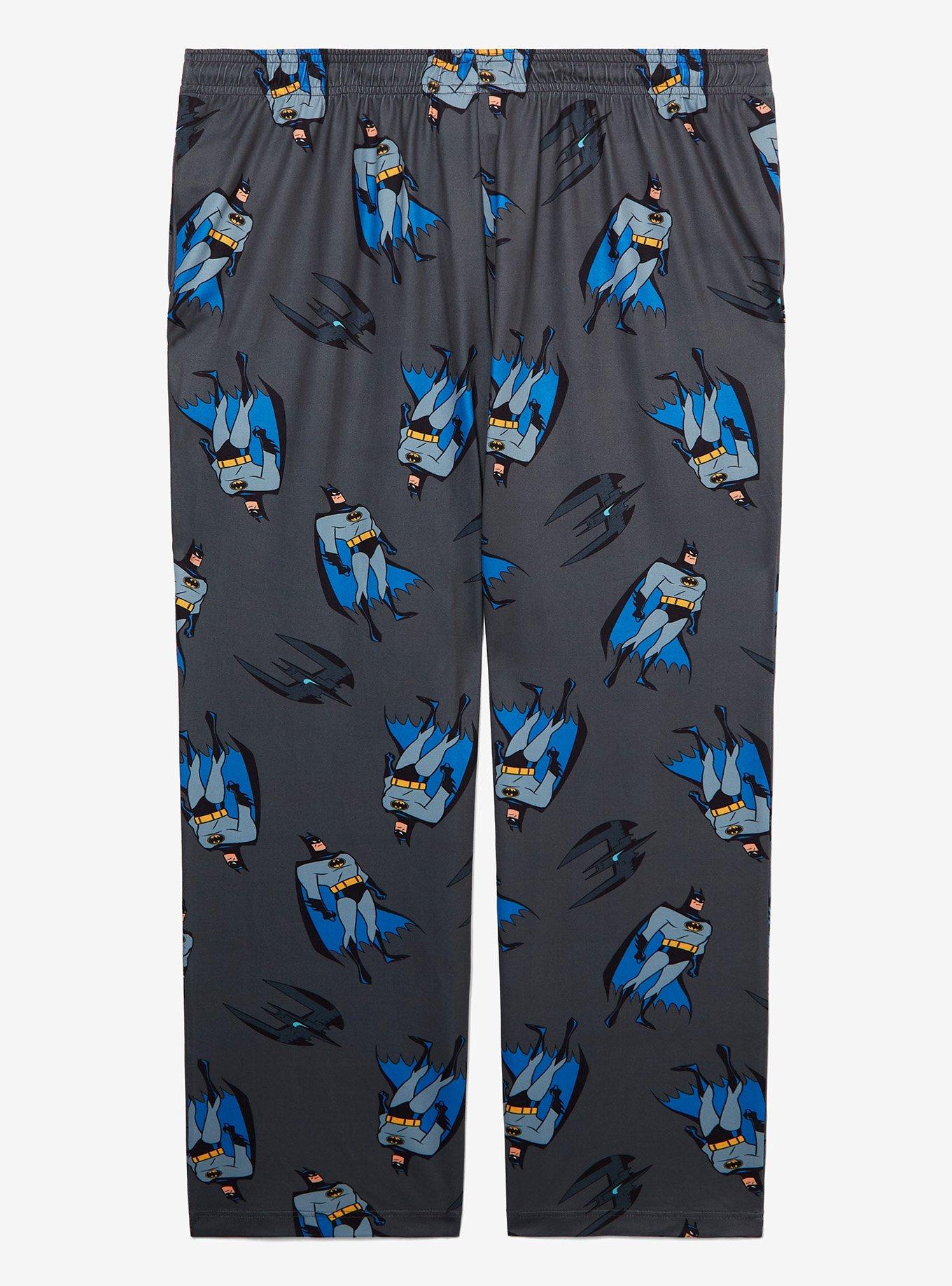 DC Comics Batman Batwing Allover Print Women's Plus Size Sleep Pants &mdash; BoxLunch Exclusive, DARK GRAY, alternate