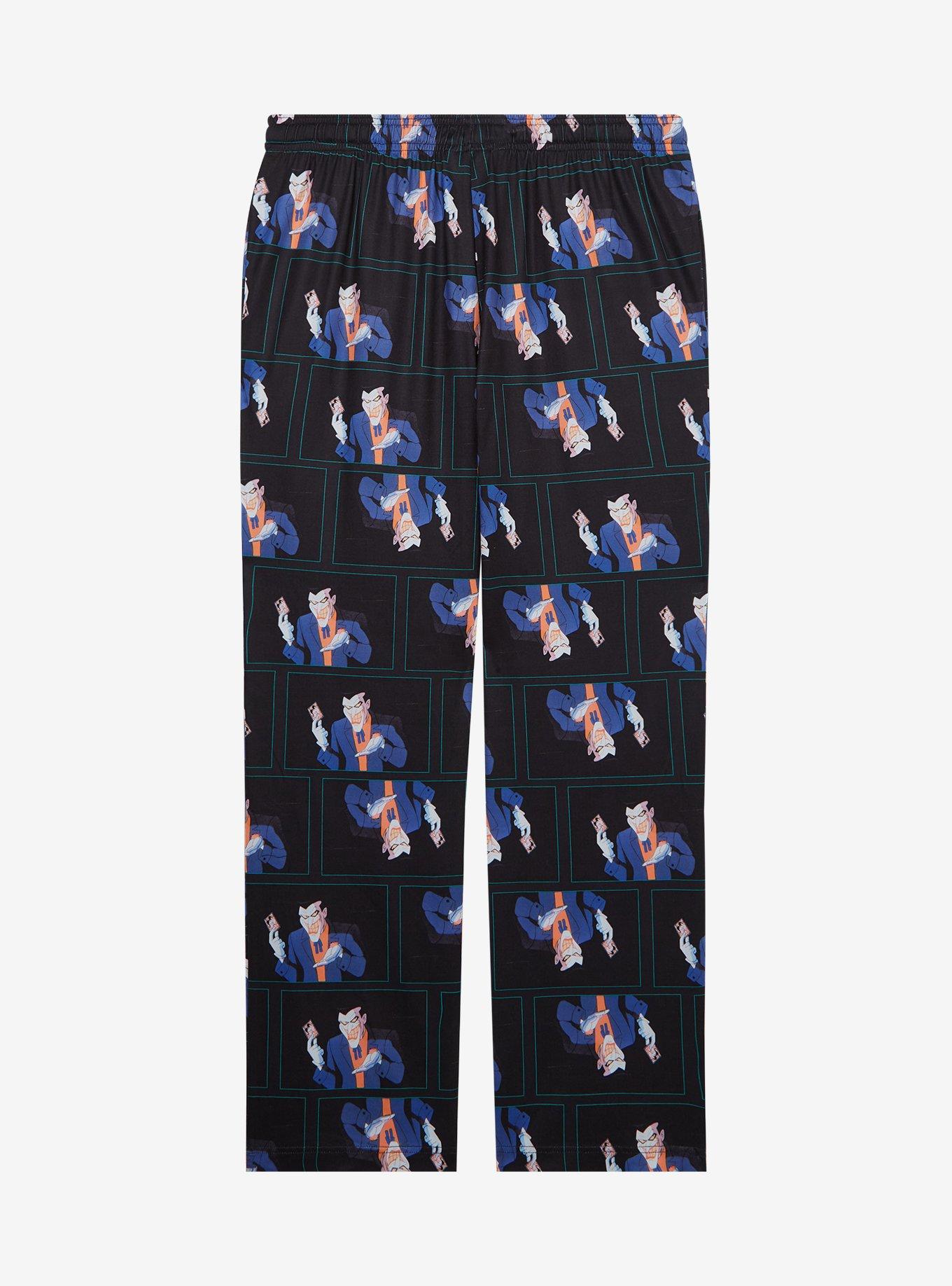 DC Comics Batman Joker Allover Print Sleep Pants — BoxLunch Exclusive, BLACK, alternate