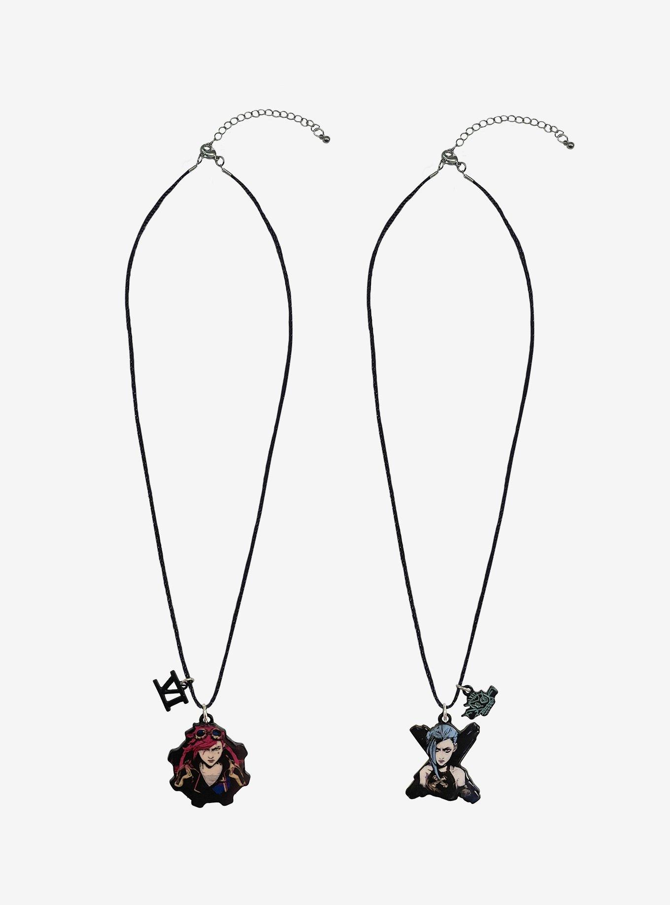 Arcane Vi & Jinx Best Friend Cord Necklace Set, , hi-res