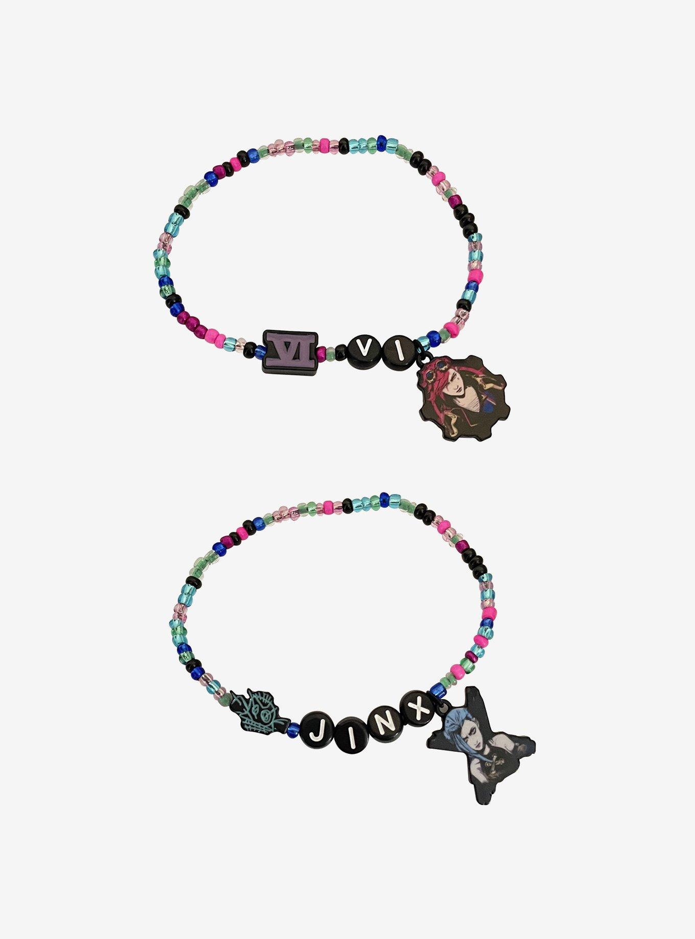 Arcane Vi & Jinx Best Friend Bead Bracelet Set, , hi-res