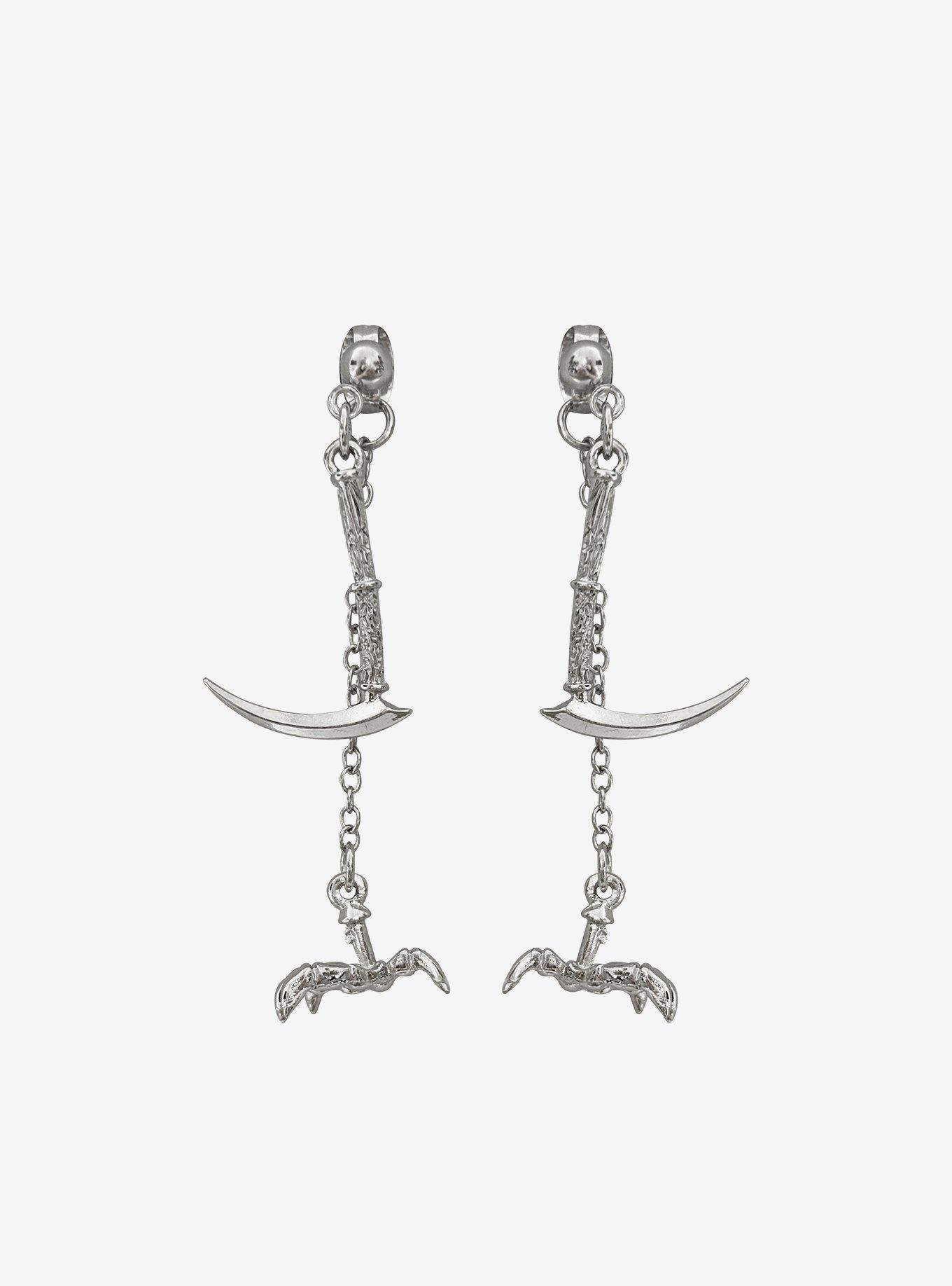 Kubo And The Two Strings The Sisters Scythe & Claw Drop Earrings, , alternate