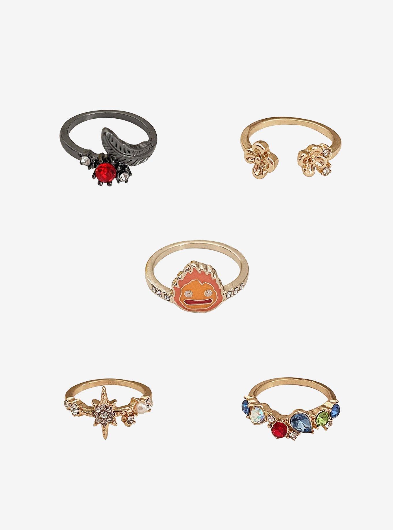 Studio Ghibli® Howl's Moving Castle Icon Ring Set, , hi-res