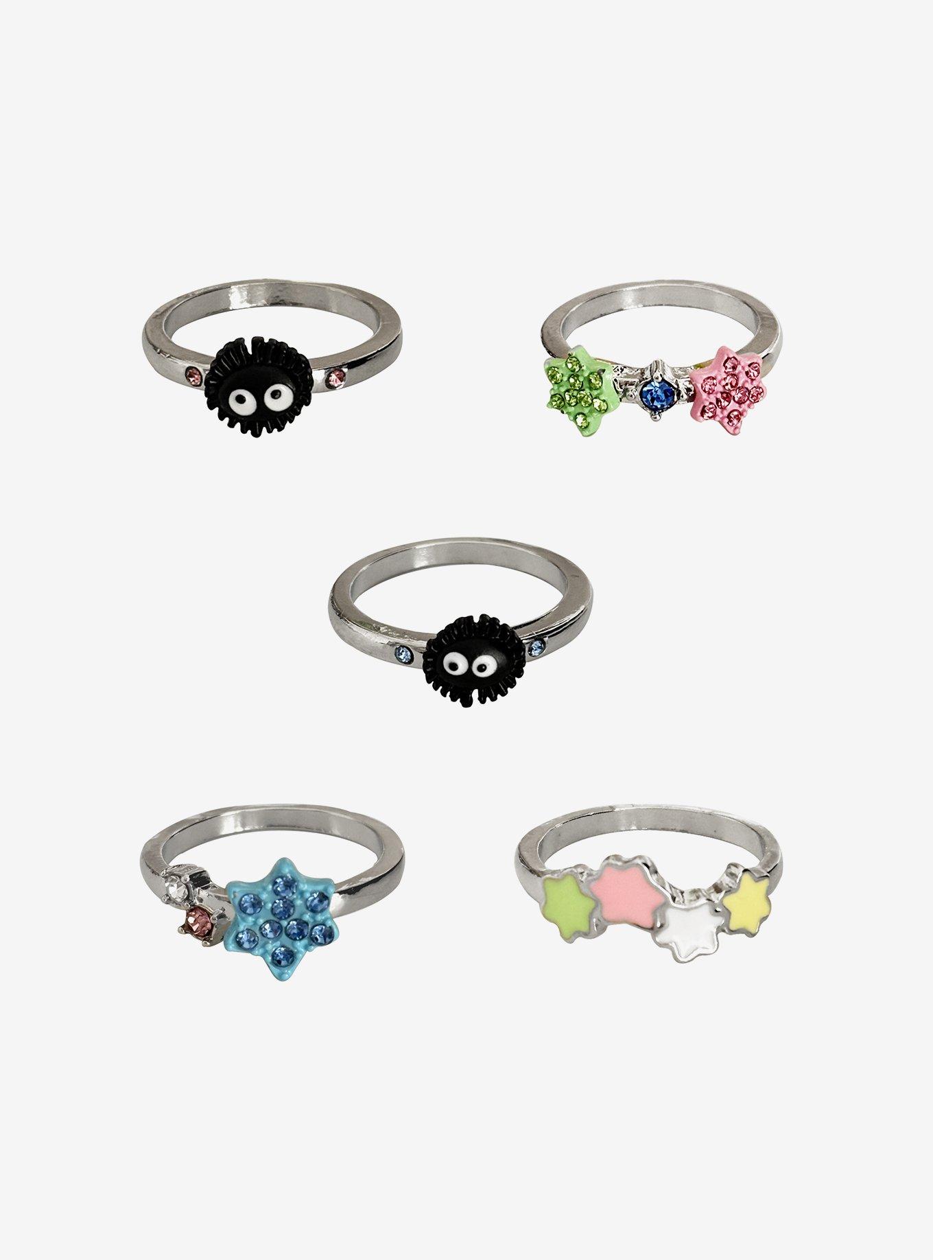 Studio Ghibli® Spirited Away Soot Sprites Glitter Candy Ring Set, , hi-res