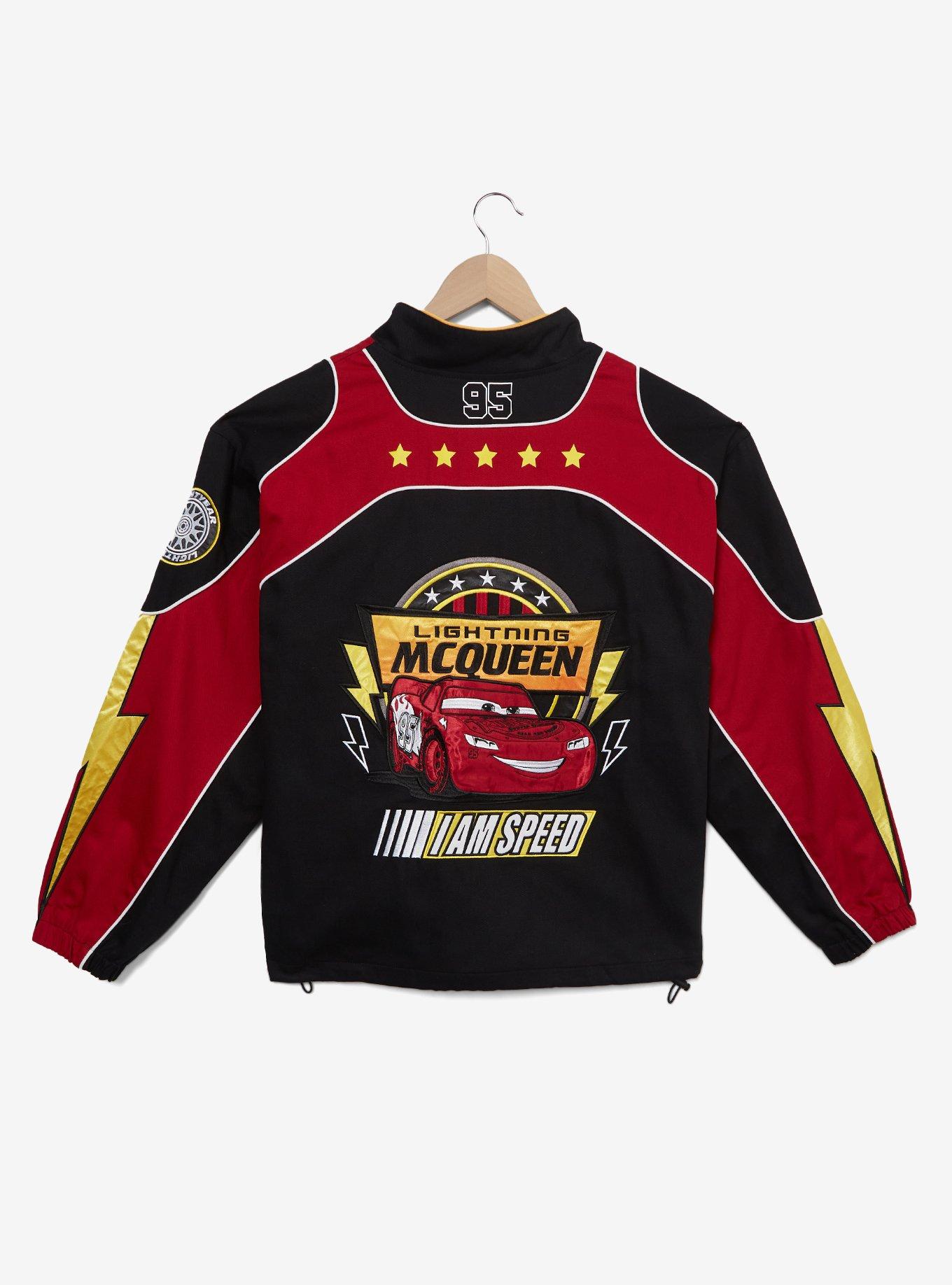 Disney Pixar Cars Lightning McQueen Moto Racing Jacket - BoxLunch Exclusive, BLACK, alternate