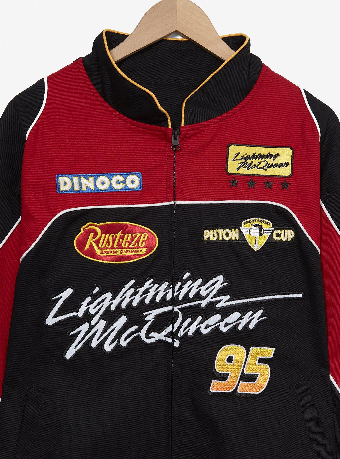 Disney Pixar Cars Lightning McQueen Moto Racing Jacket - BoxLunch Exclusive, BLACK, alternate