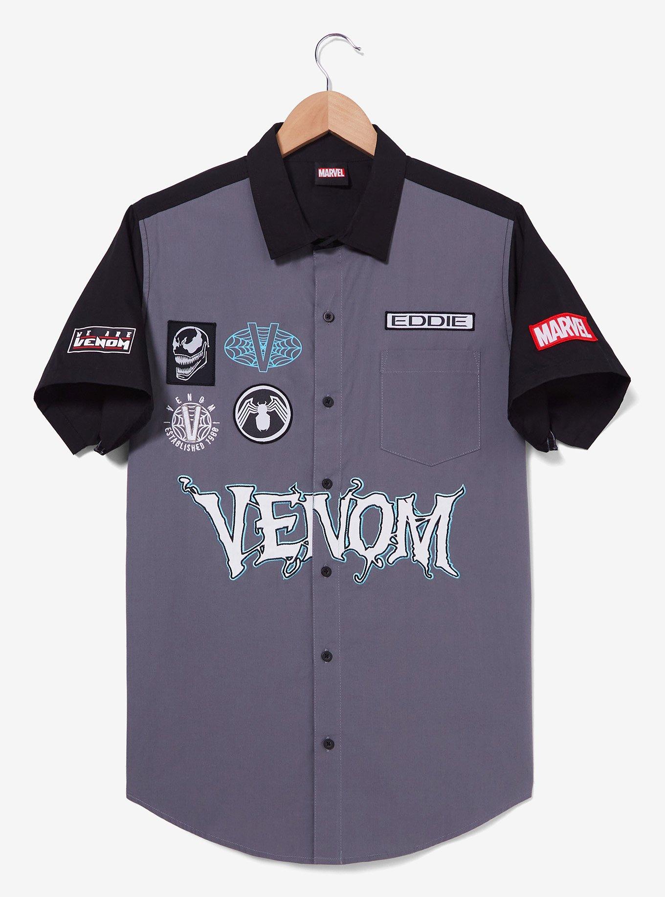 Marvel Venom Icons Woven Button-Up - BoxLunch Exclusive, , hi-res