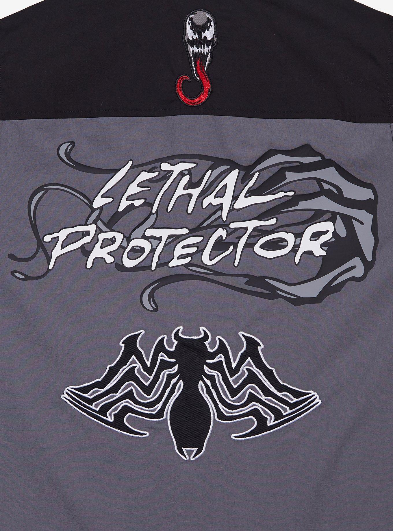 Marvel Venom Icons Woven Button-Up - BoxLunch Exclusive, BLACK, alternate