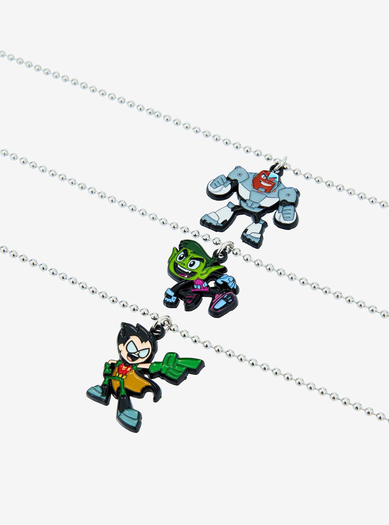 Teen Titans Go! Trio Icon Necklace Set, , hi-res