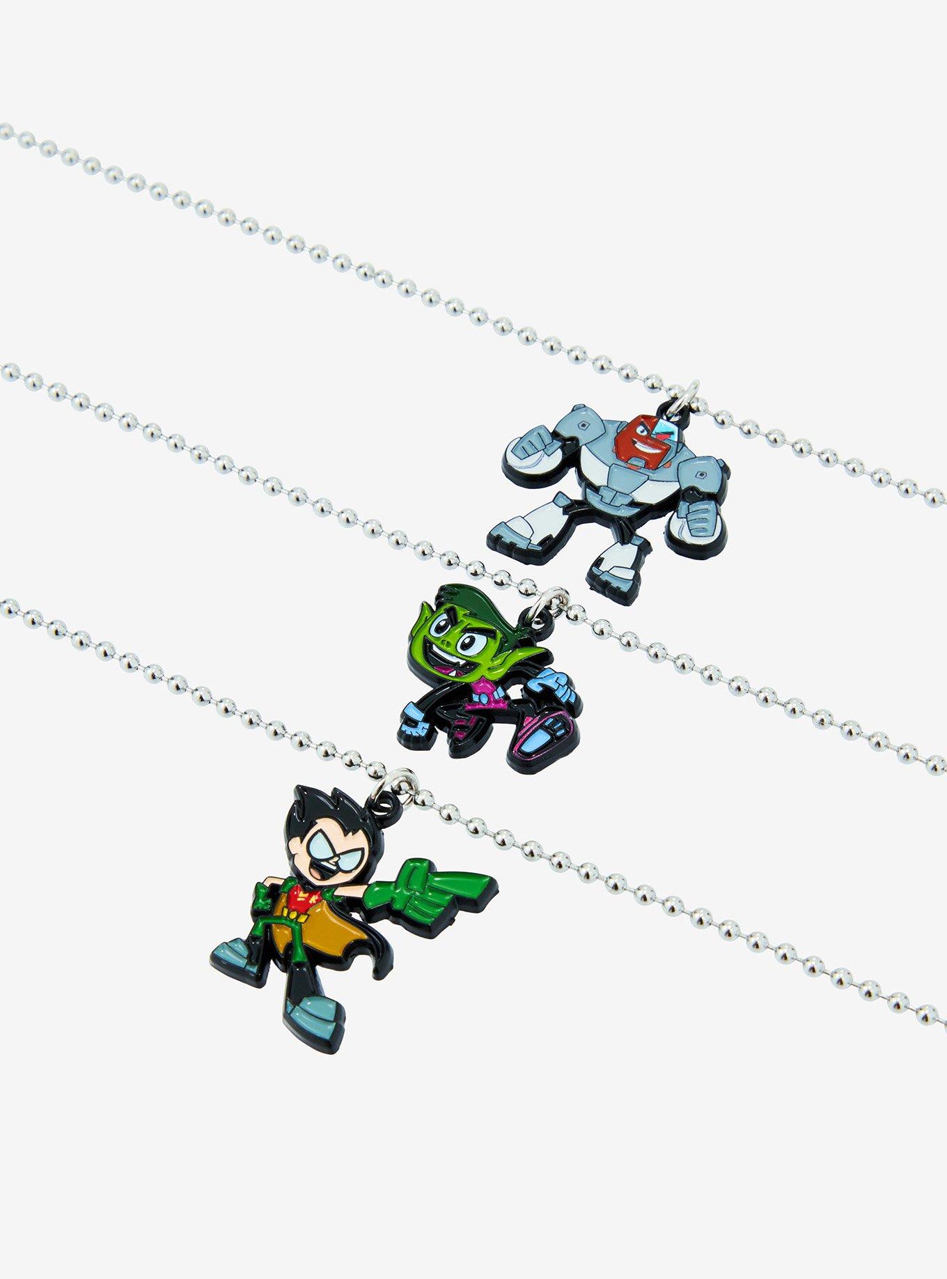 Teen Titans Go! Trio Icon Necklace Set, , alternate