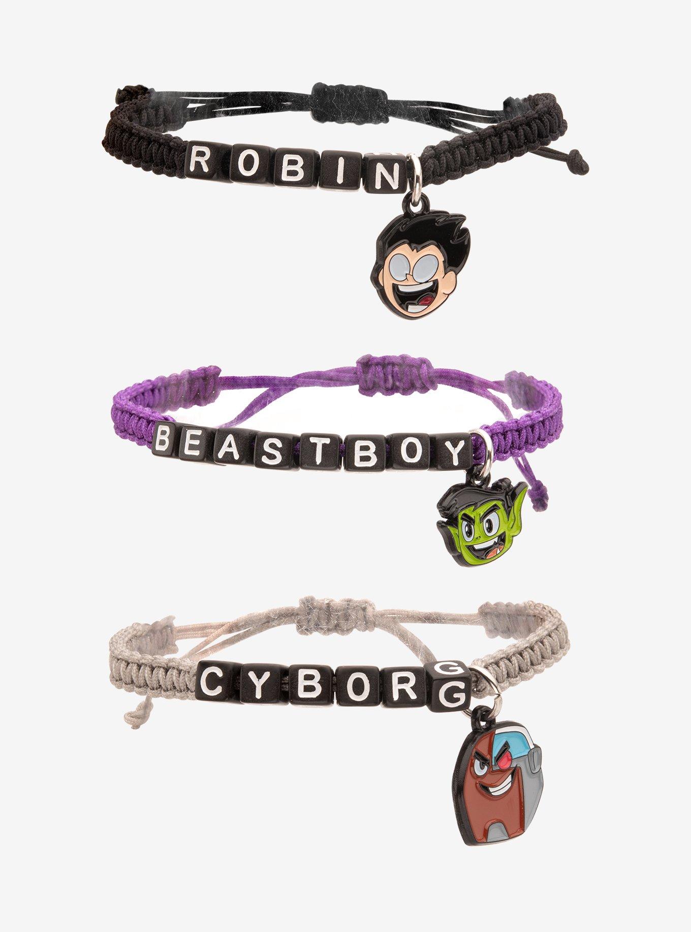 Teen Titans Go! Cord Bracelet Set, , hi-res