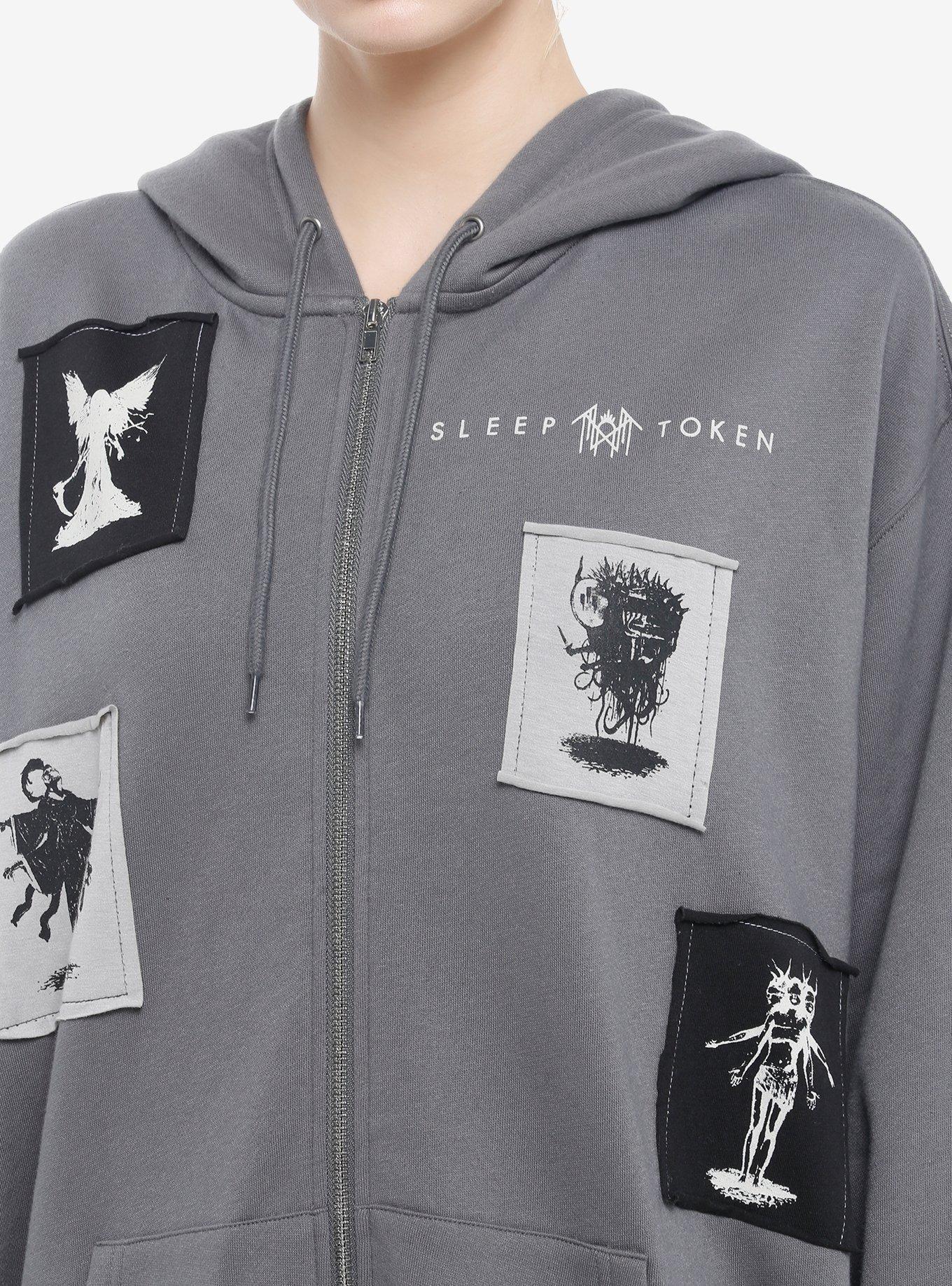Sleep Token Patches Hoodie, GREY, alternate