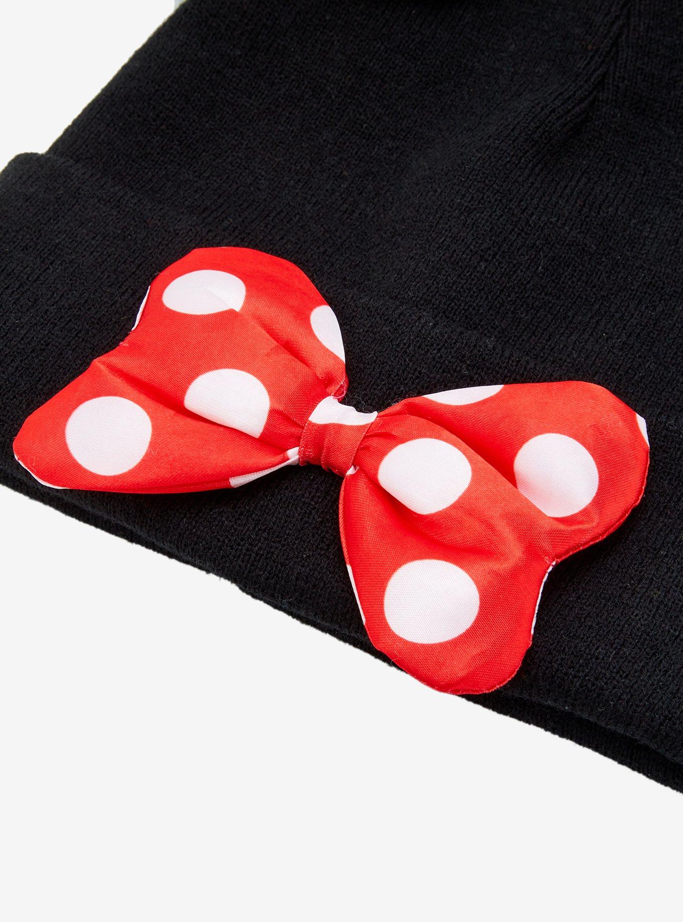 Disney Minnie Mouse Pom Pom Ears Beanie - BoxLunch Exclusive, , alternate