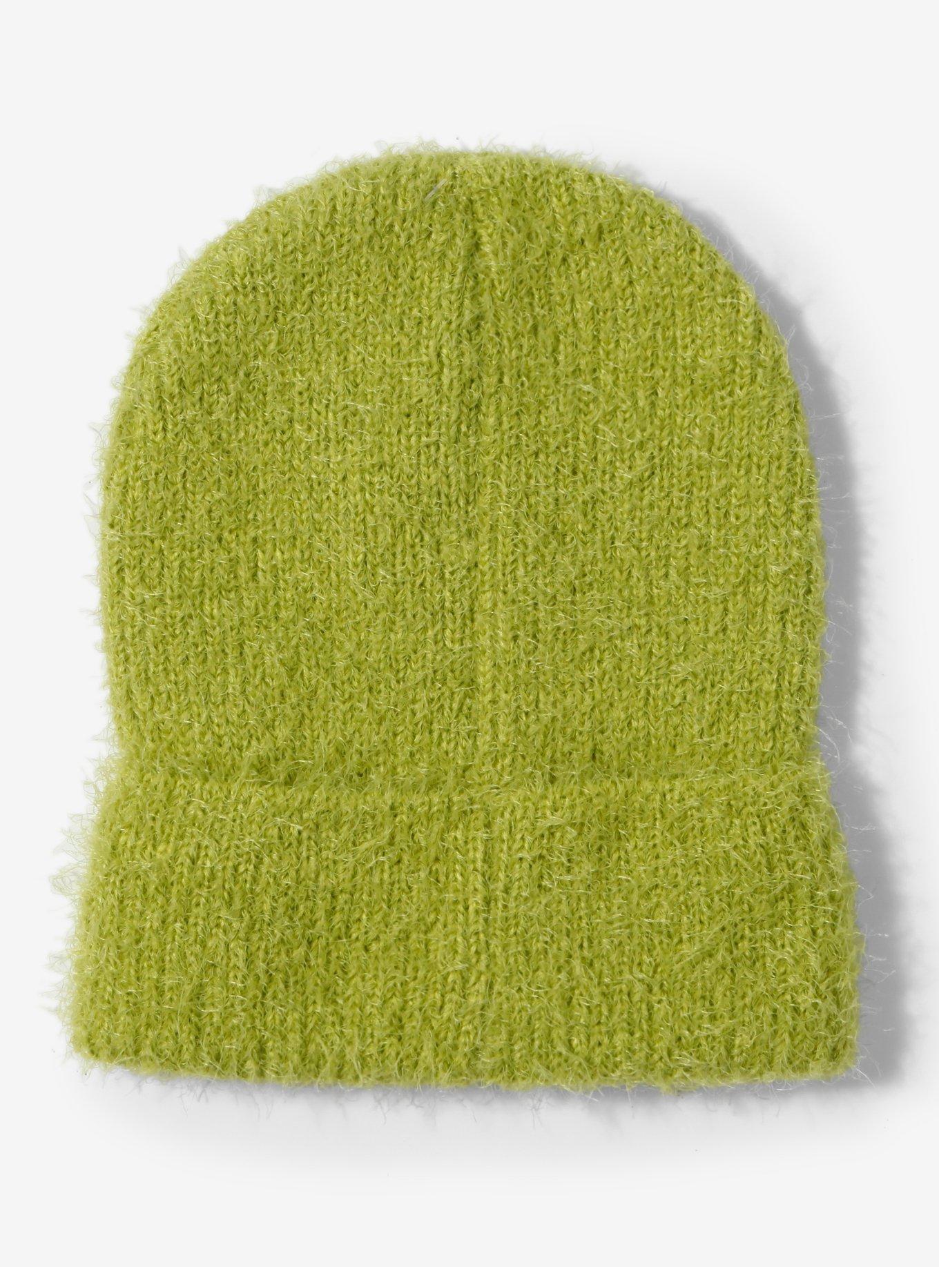 Dr. Seuss How the Grinch Stole Christmas Grinch Eyes Fuzzy Beanie - BoxLunch Exclusive, , hi-res