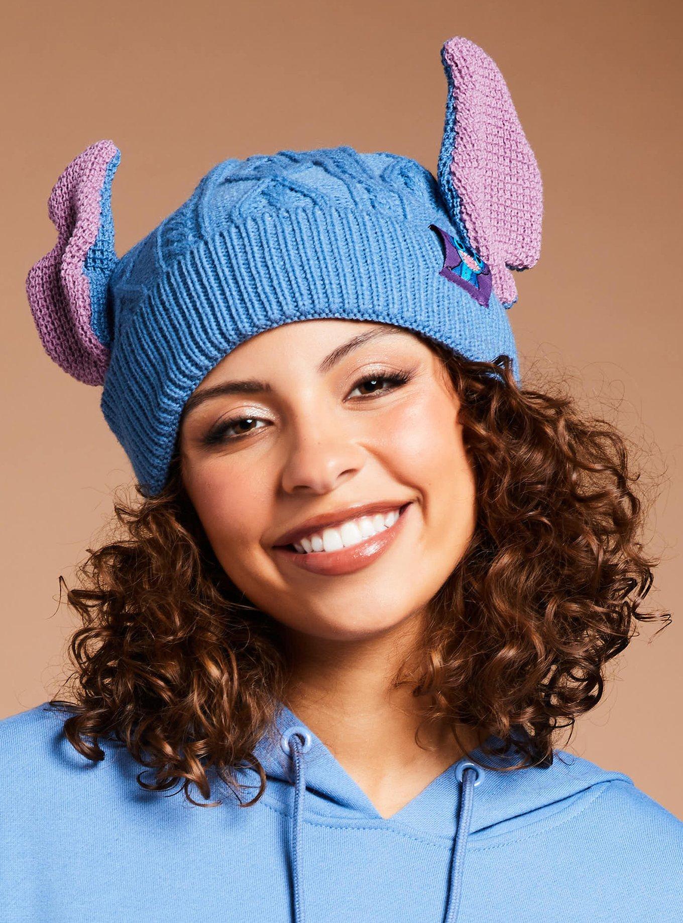 Disney Lilo & Stitch Cable Knit Stitch Ears Beanie, , alternate