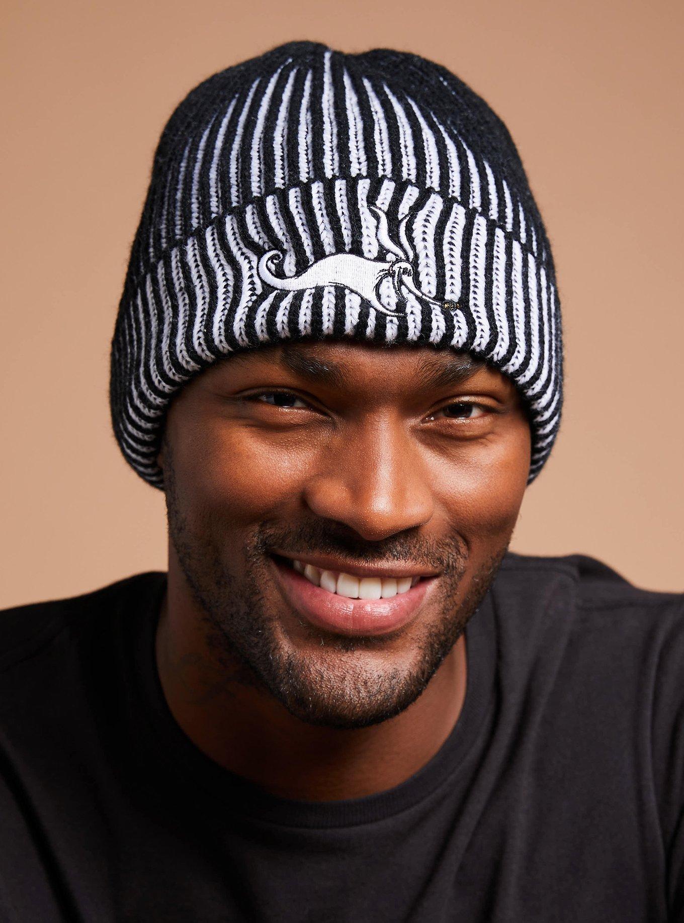 Disney The Nightmare Before Christmas Zero Black & White Ribbed Beanie &mdash; BoxLunch Exclusive, , alternate
