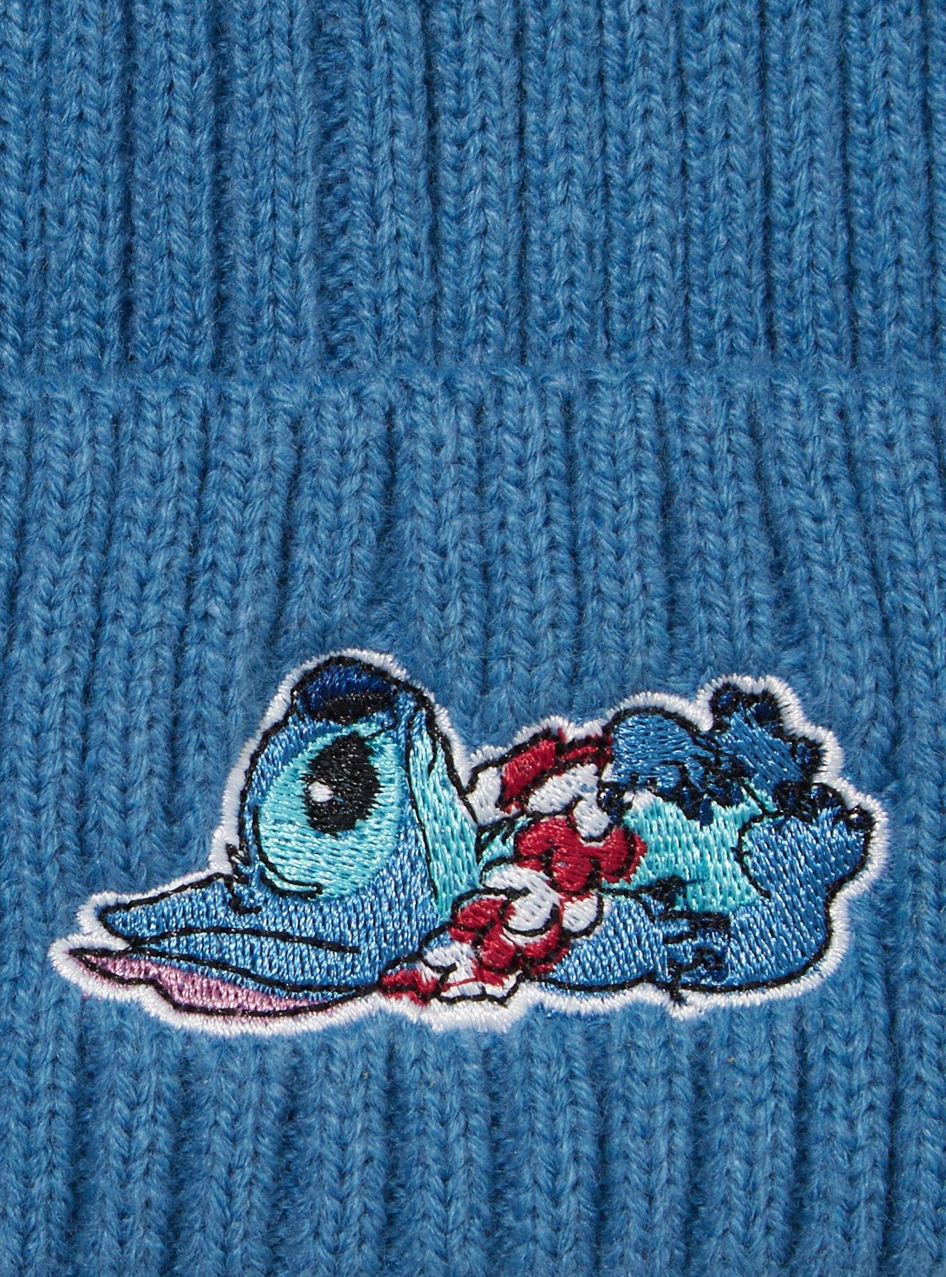 Disney Lilo & Stitch Lei-ing Stitch Ribbed Beanie — BoxLunch Exclusive, , alternate