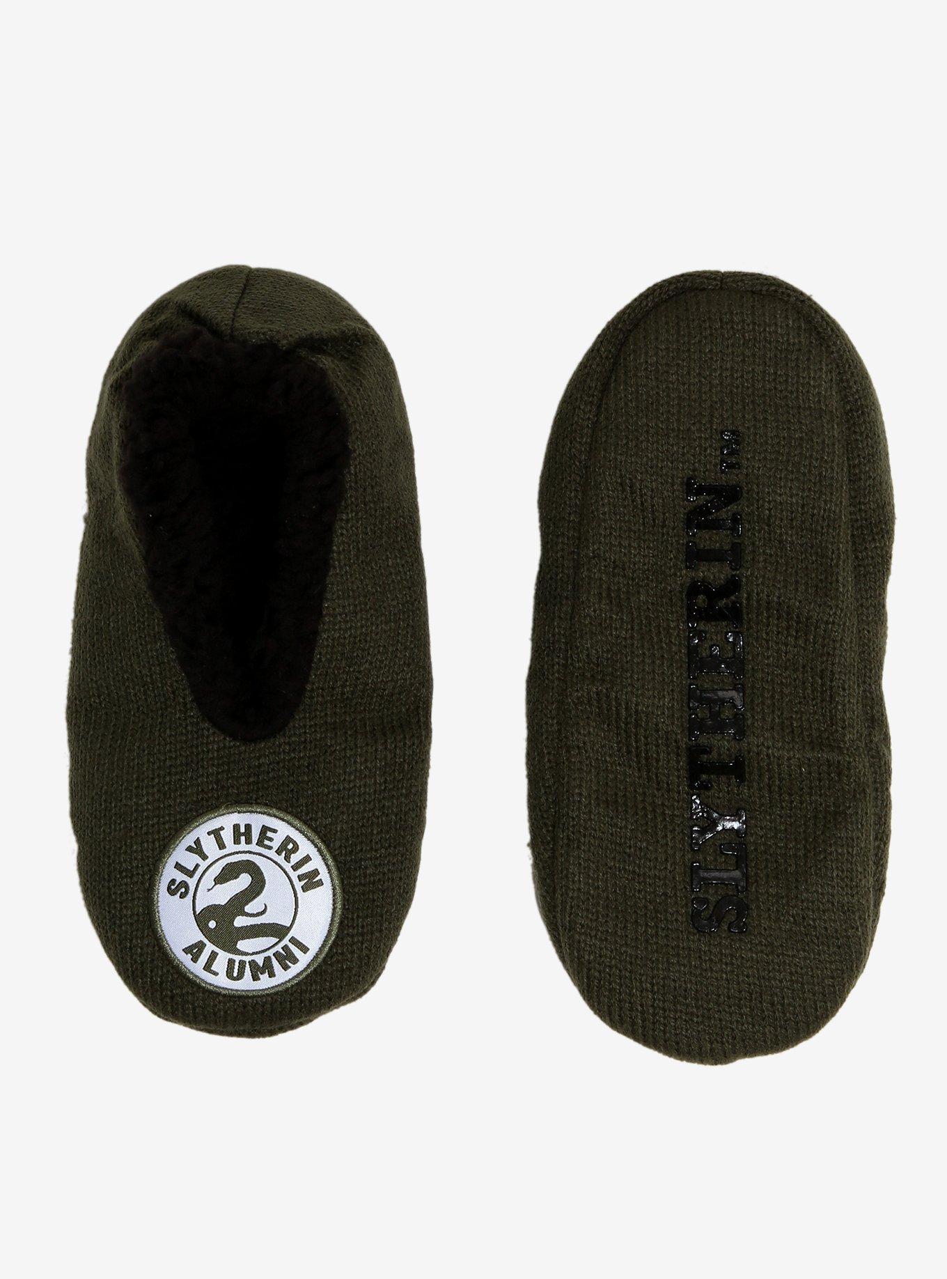 Harry Potter Slytherin Alumni Slipper Socks — BoxLunch Exclusive, , hi-res
