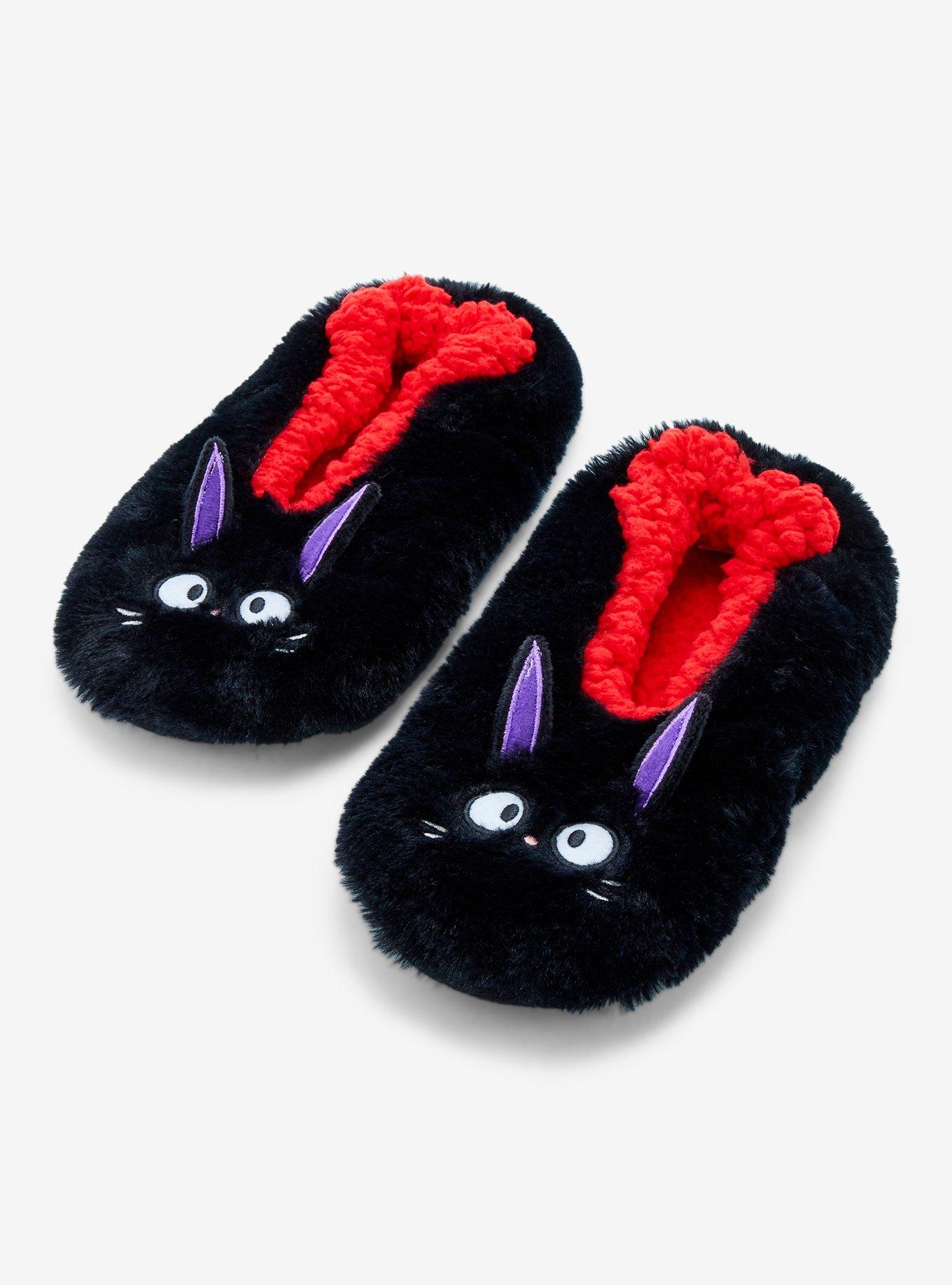 Studio Ghibli Kiki's Delivery Service Jiji Fuzzy Slipper Socks - BoxLunch Exclusive, , alternate