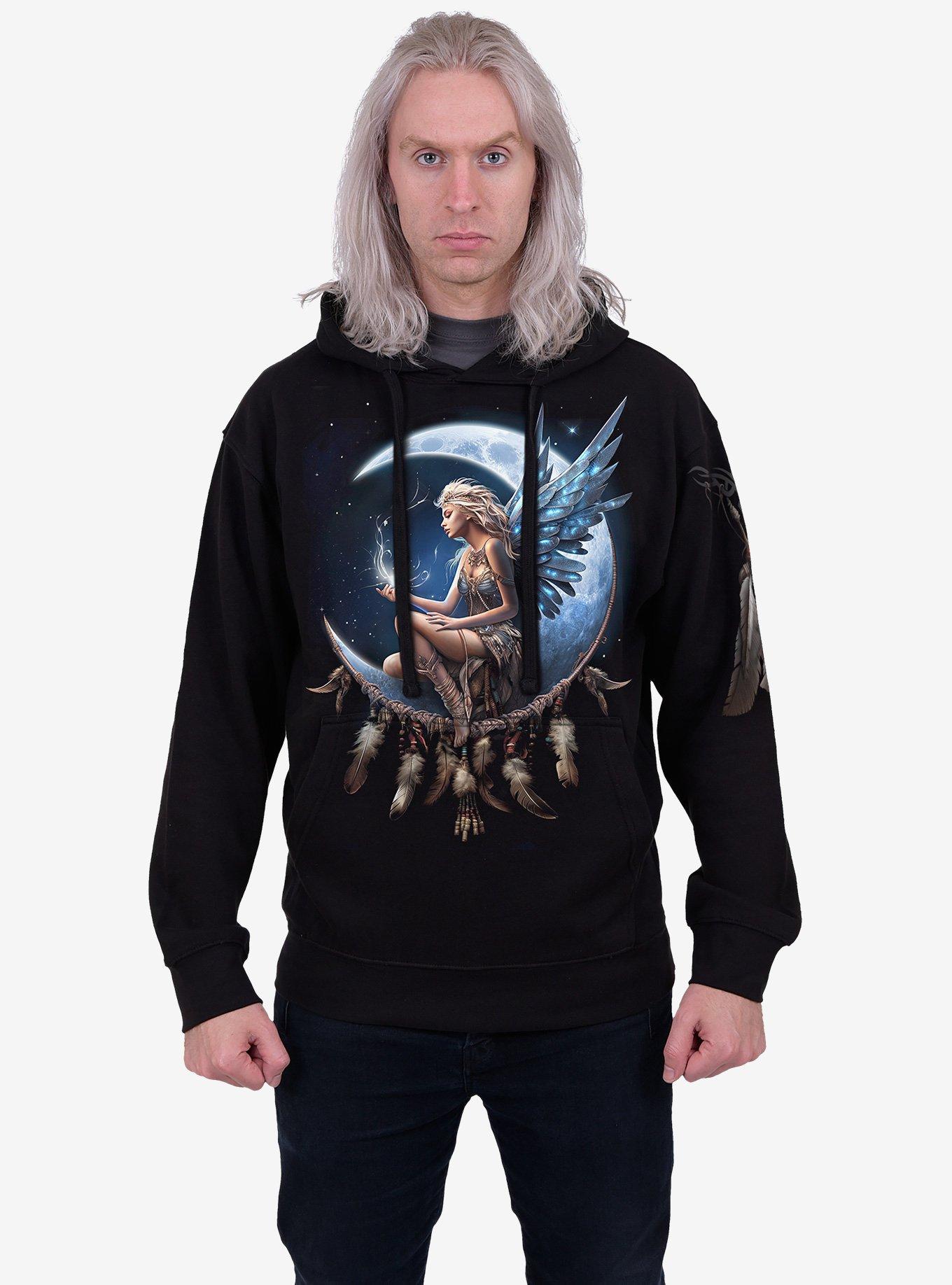 Moon Fairy Hoodie, BLACK, alternate