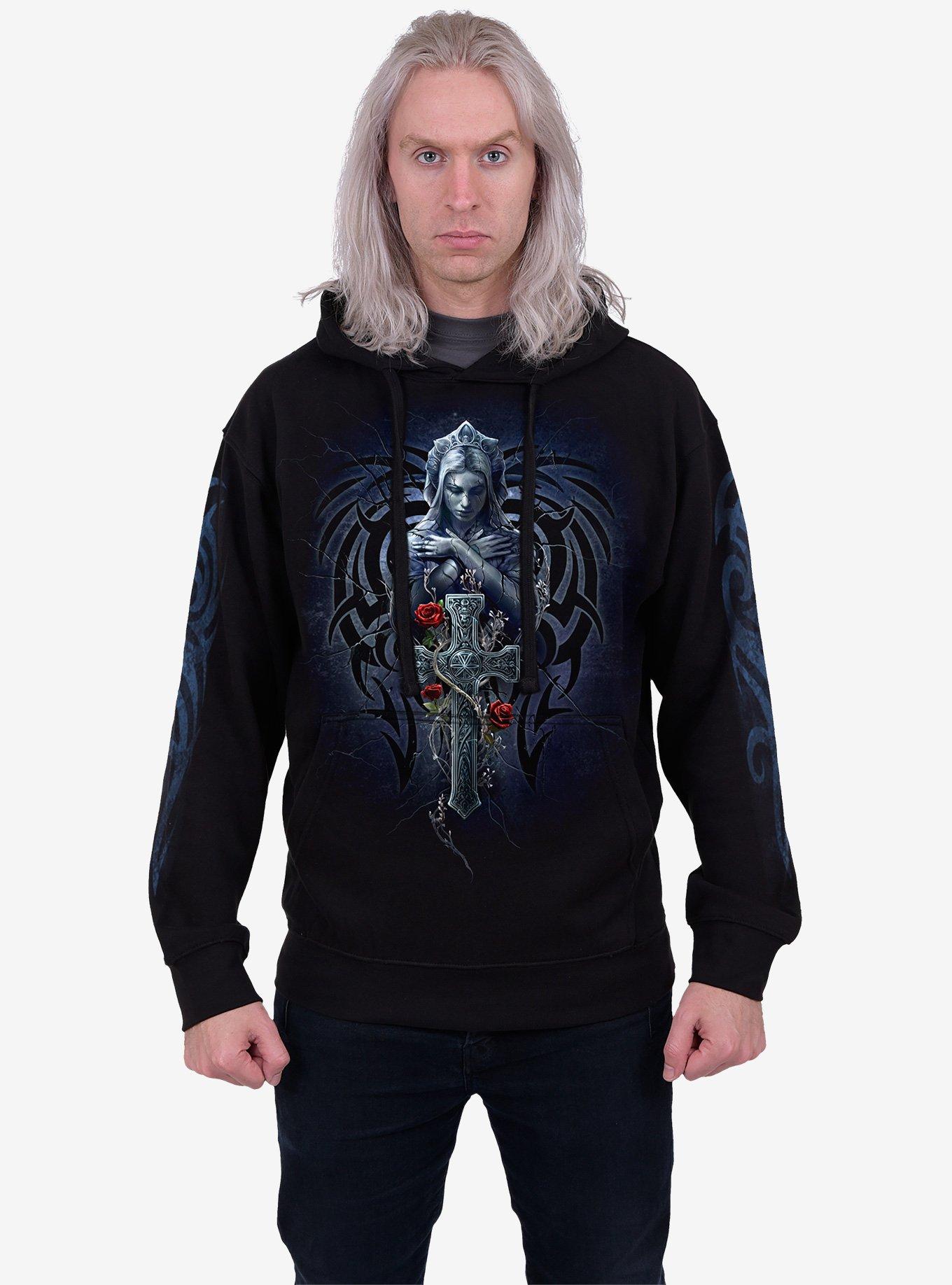 Grieving Angel Hoodie, BLACK, alternate