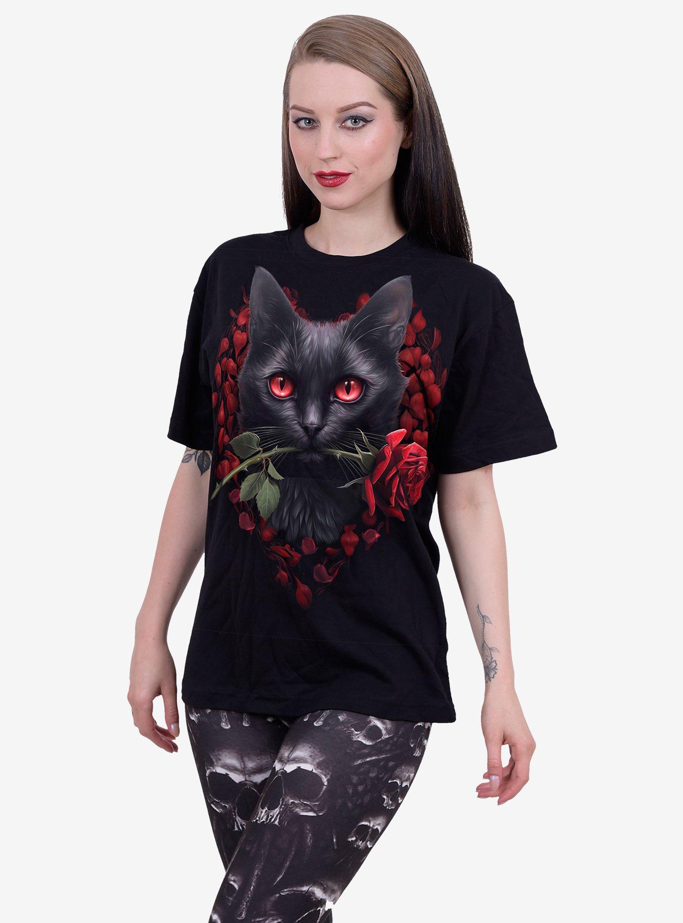 Cat's Love Front Print T-Shirt, , hi-res