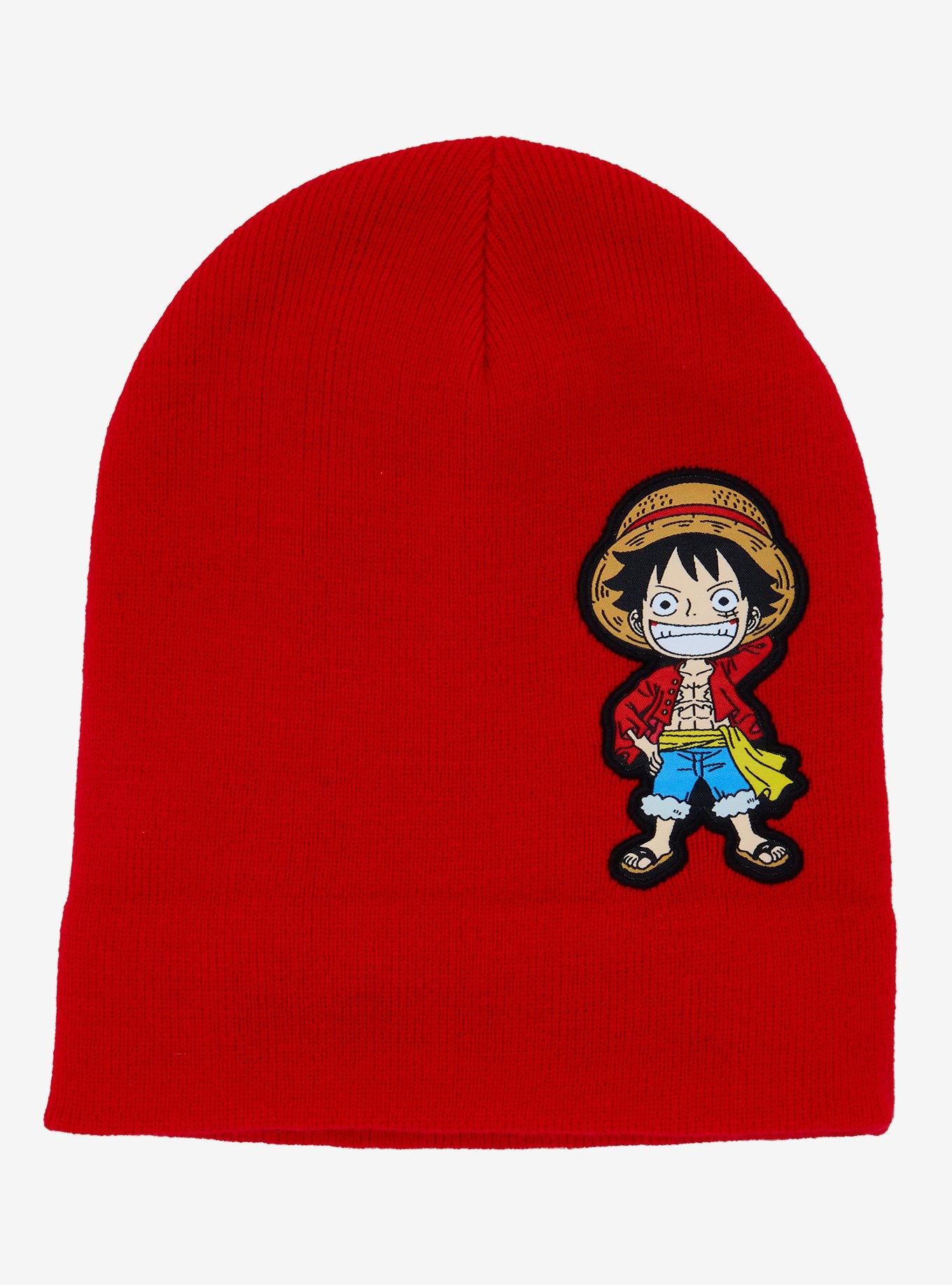 One Piece Monkey D. Luffy Portrait Beanie - BoxLunch Exclusive, , alternate