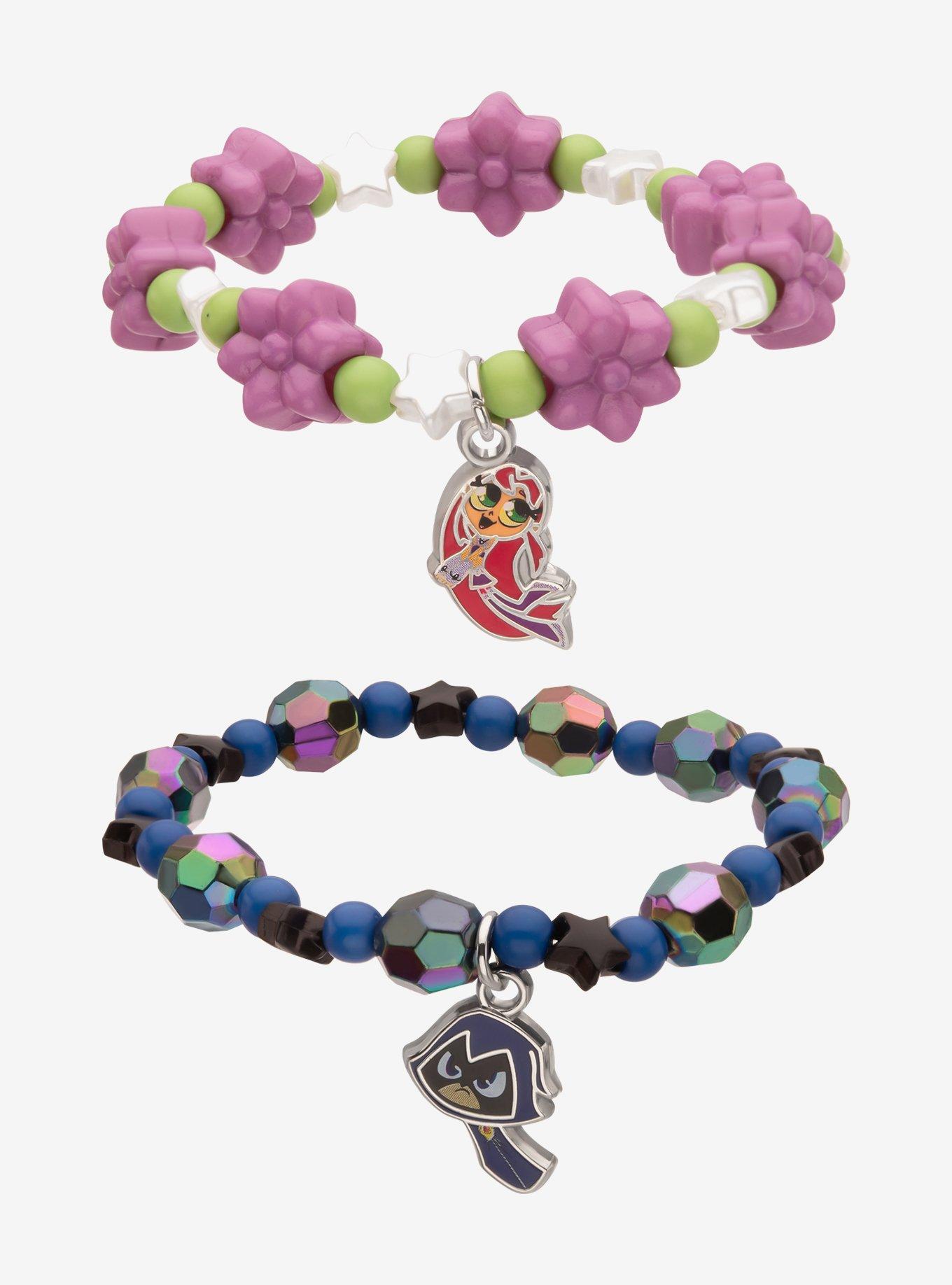 Teen Titans Go! Starfire & Raven Best Friend Bracelet Set, , hi-res