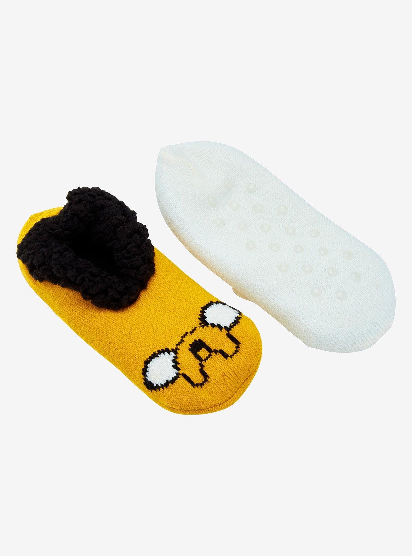 Adventure Time Finn & Jake Mismatched Slipper Socks — BoxLunch Exclusive, , hi-res
