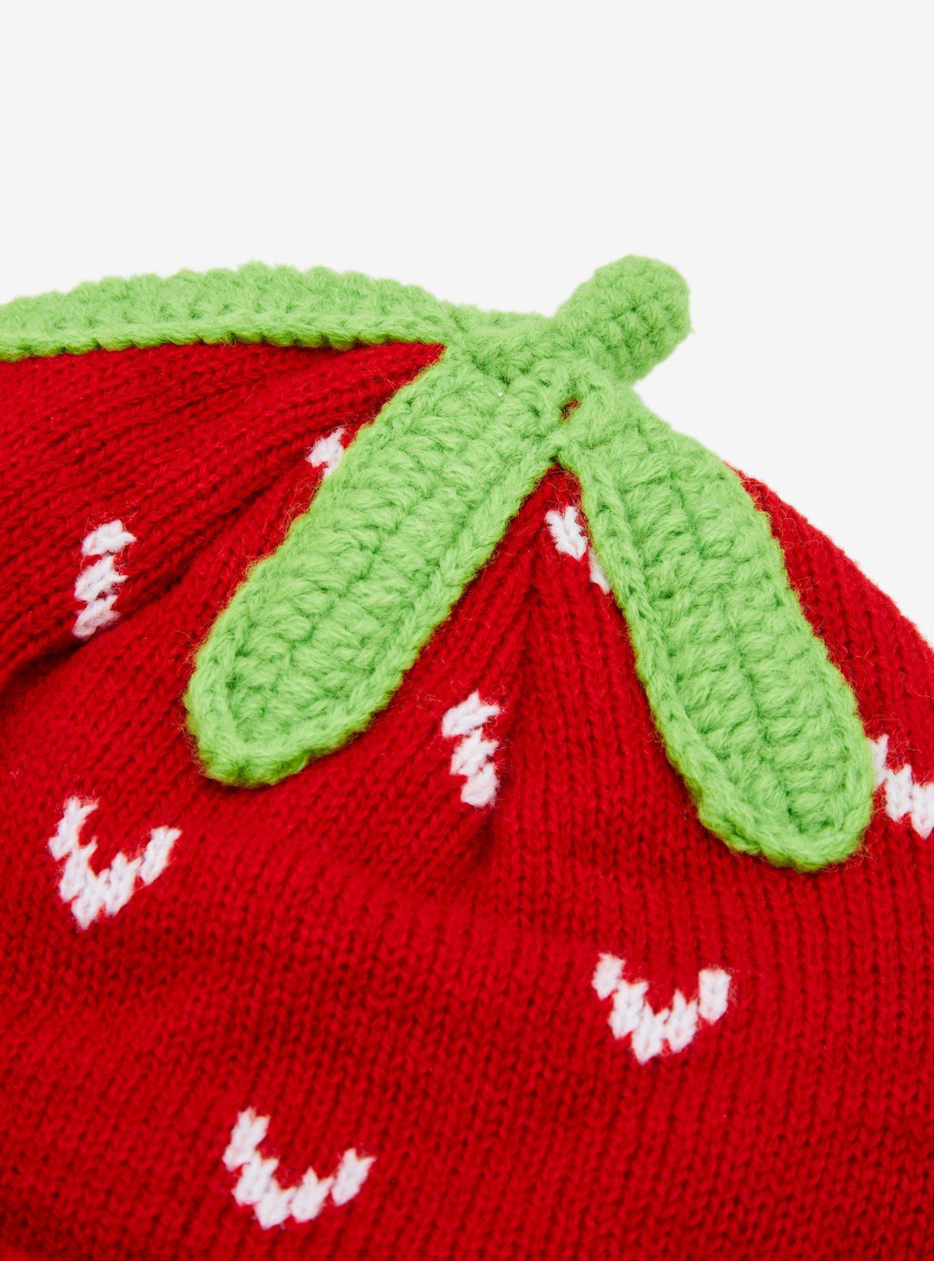 Strawberry Shortcake Strawberry Knit Beanie &mdash; BoxLunch Exclusive, , alternate