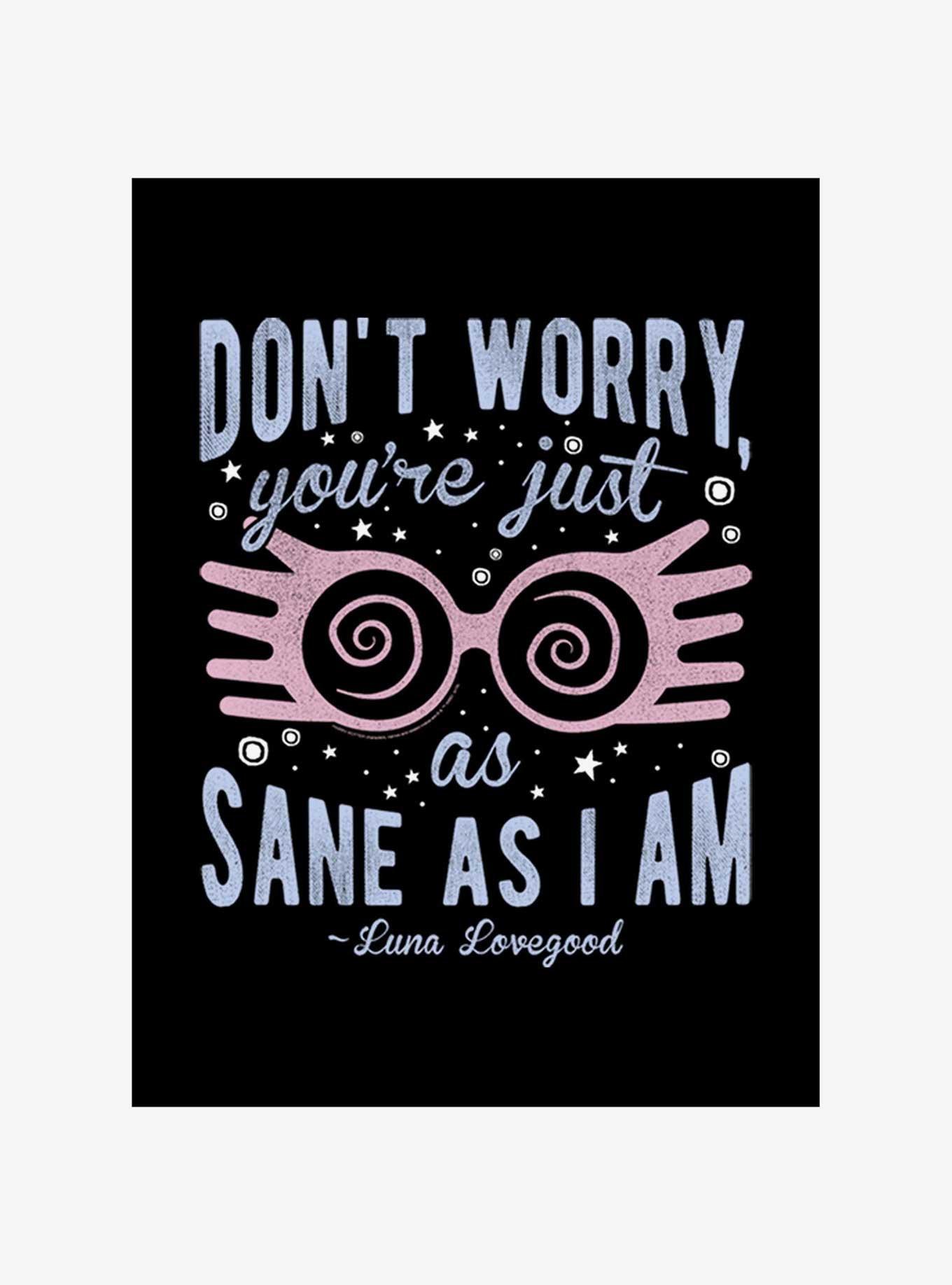 Harry Potter Just As Sane As Luna T-Shirt, , hi-res