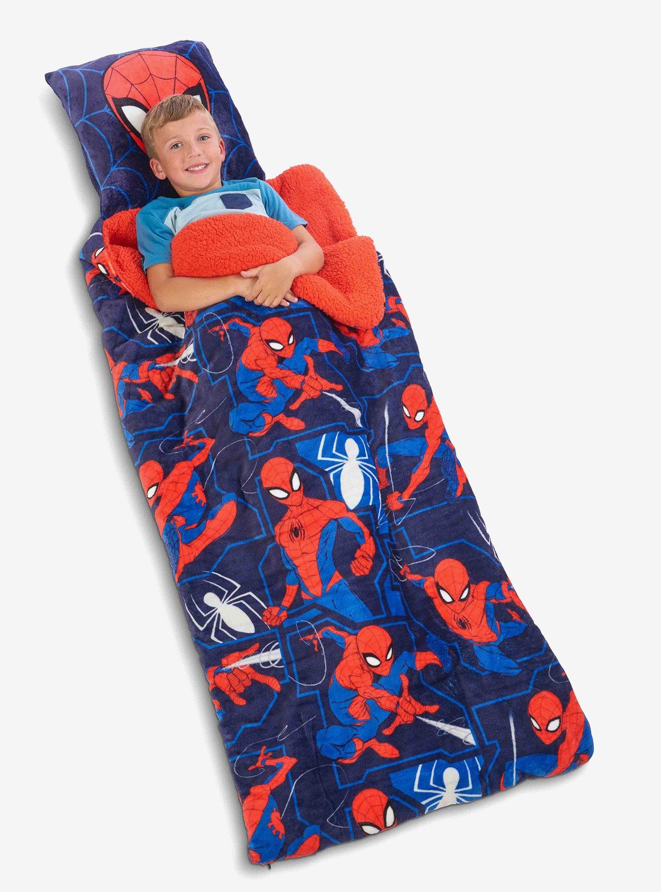 Marvel Spider-Man Fearless Spidey Silk Touch Sherpa Slumber Bag, , hi-res