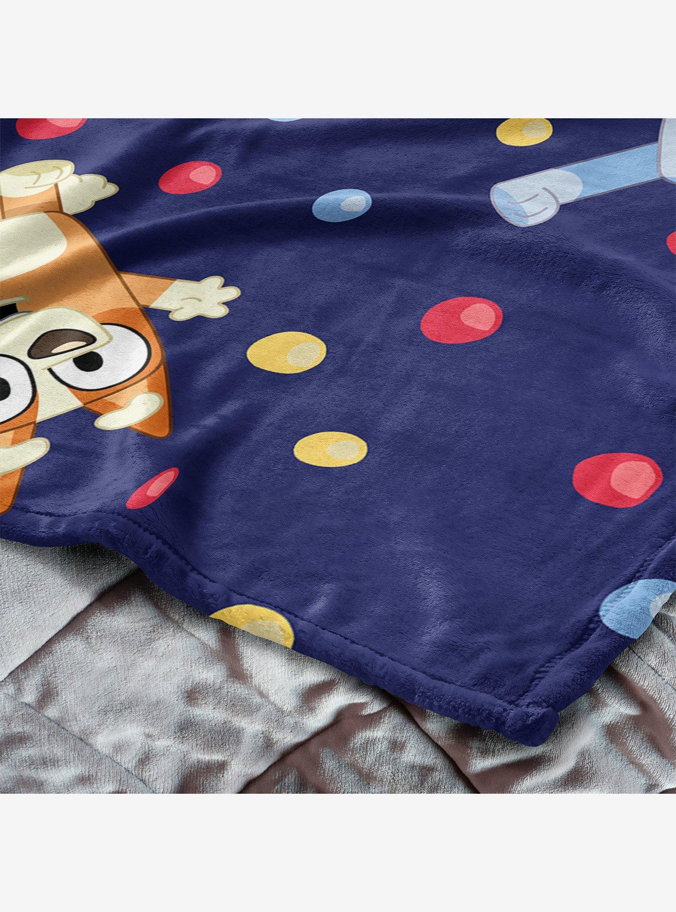 Bluey Hooray Silk Touch Blanket with Hugger, , alternate
