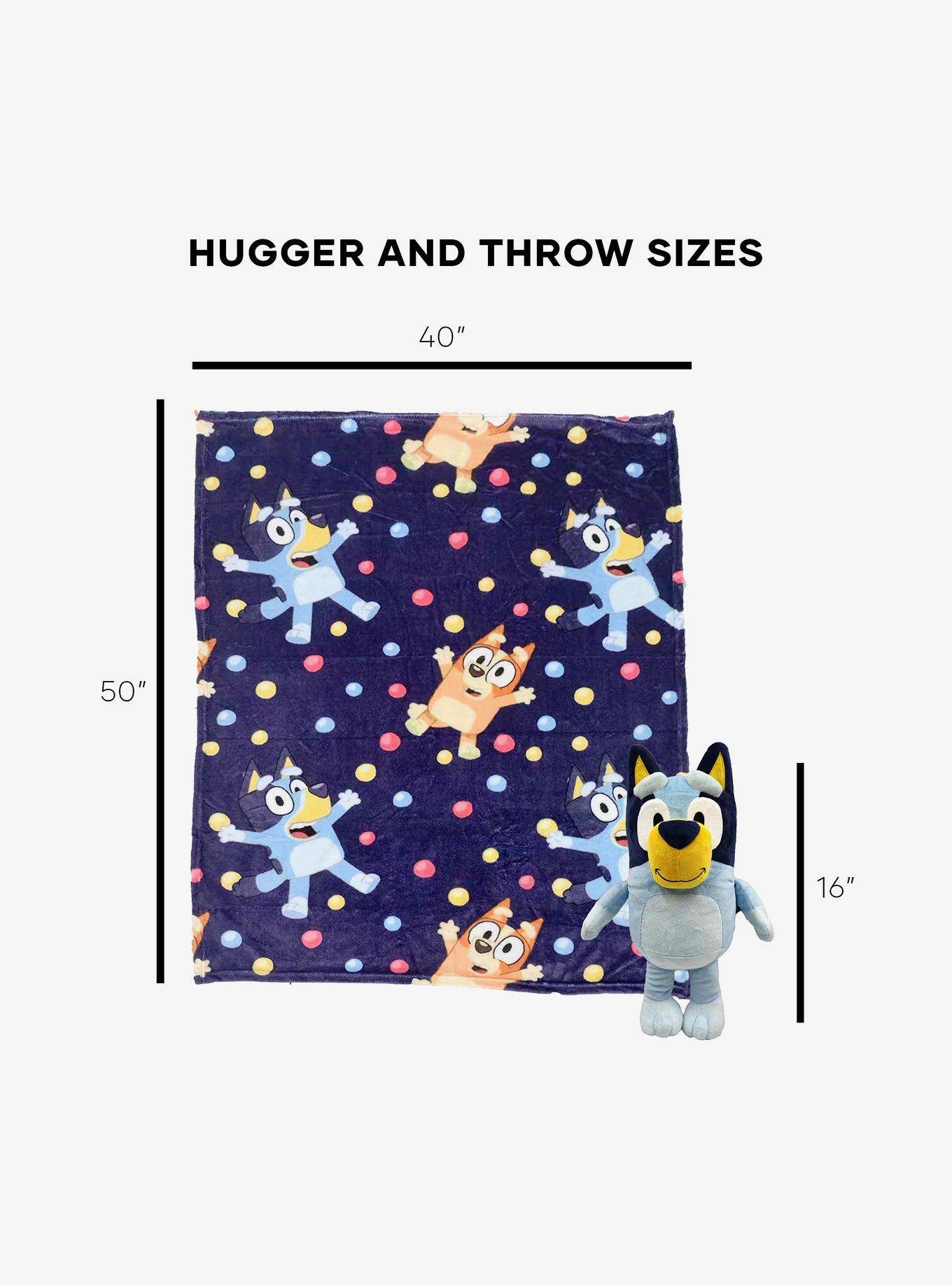 Bluey Hooray Silk Touch Blanket with Hugger, , alternate