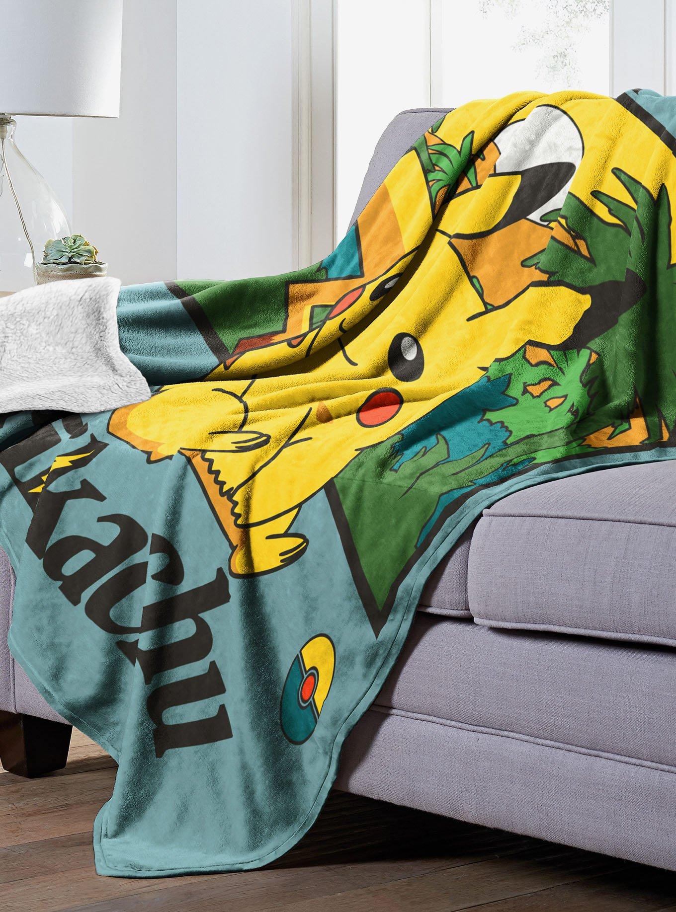 Pokémon Pikachu's Adventure Mink Sherpa Blanket