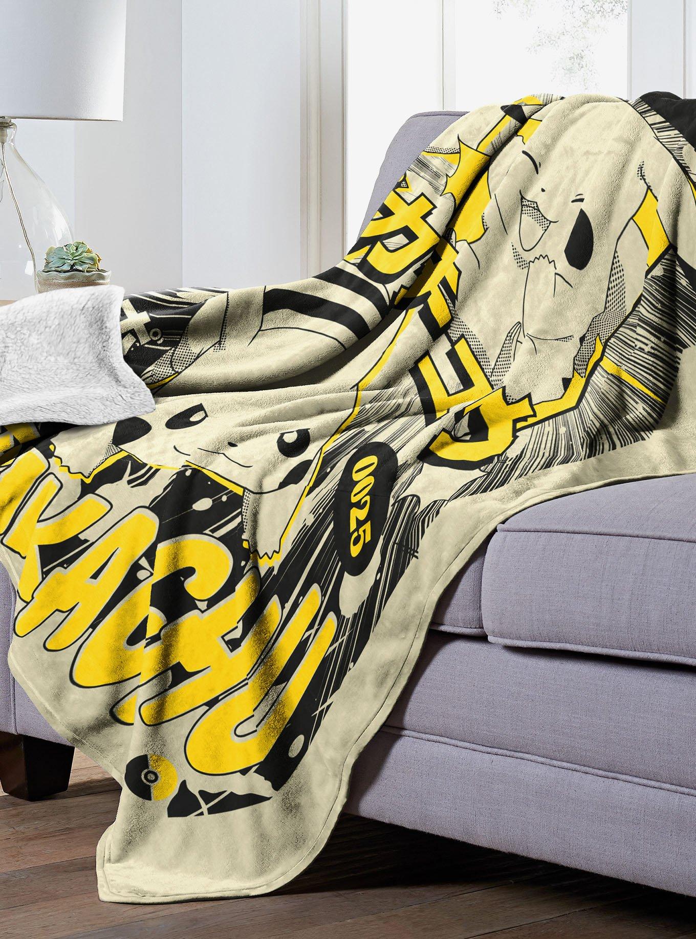 Pokémon Anime Pikachu Mink Sherpa Blanket, , alternate