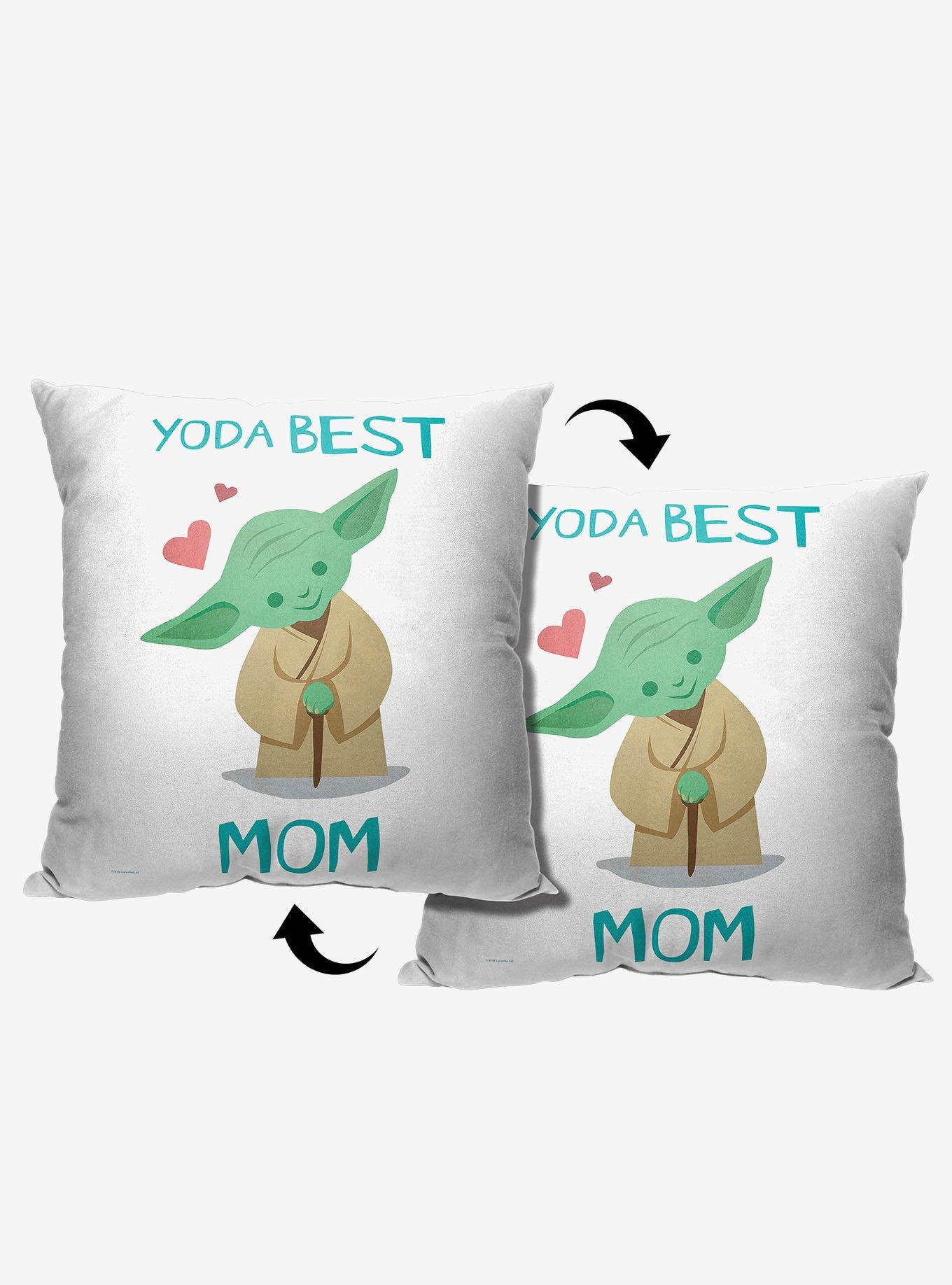 Star Wars Classic Yoda Best Mom Printed Pillow, , hi-res