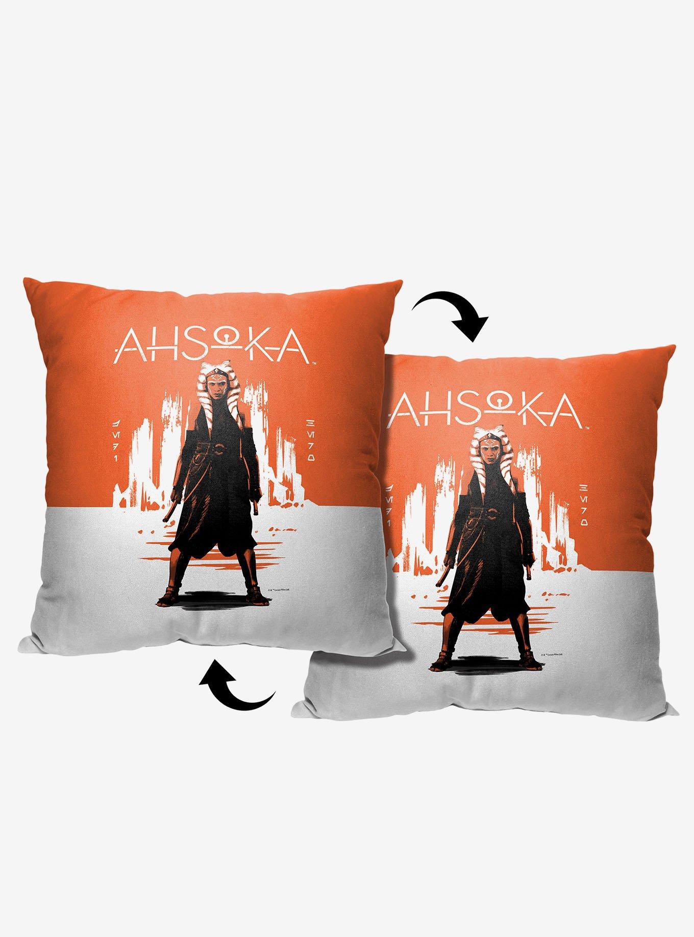 Star Wars Ahsoka Stoic Printed Throw Pillow