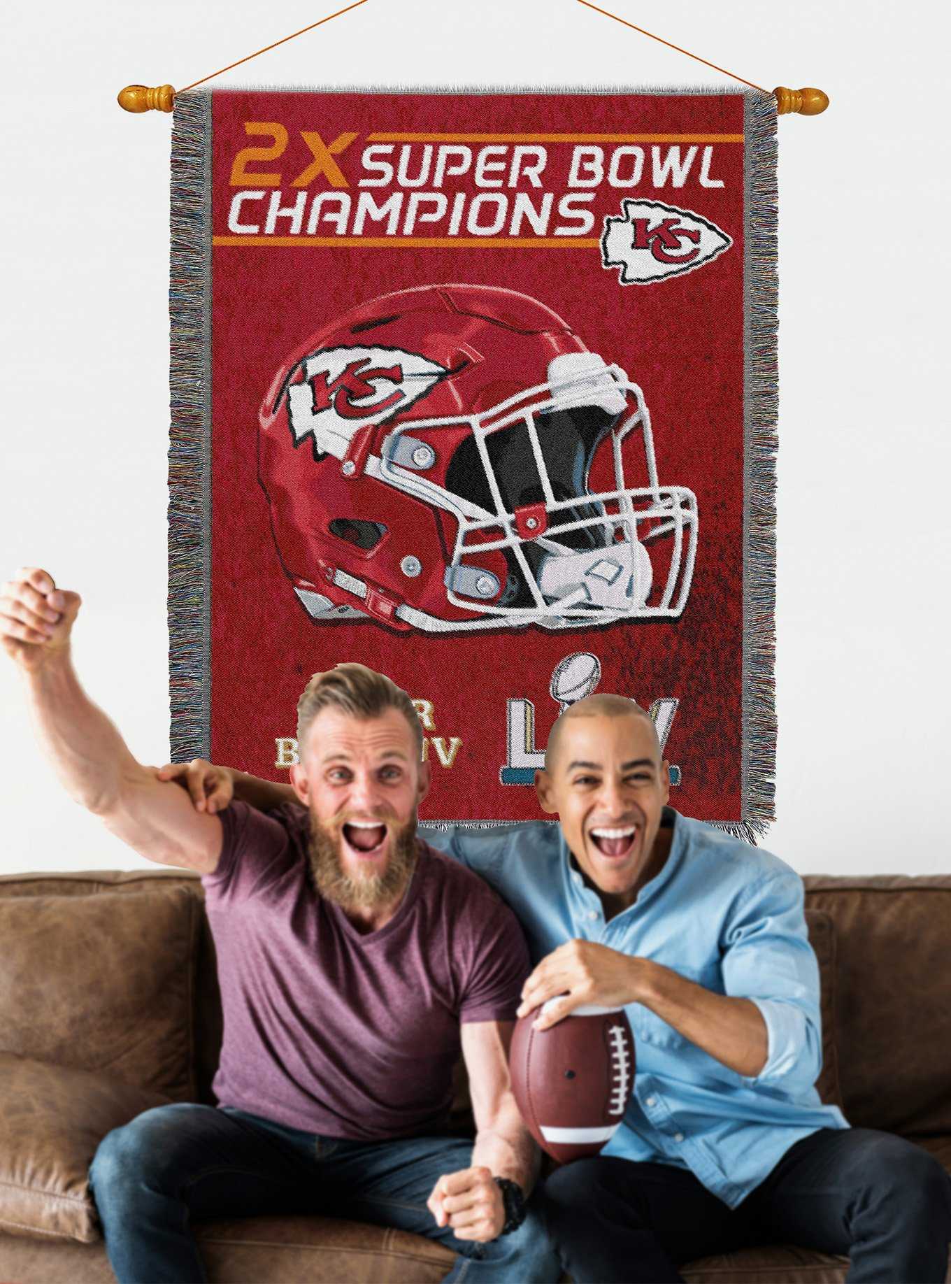 NFL Chiefs Commemorative Series Champs Tapestry Throw, , hi-res