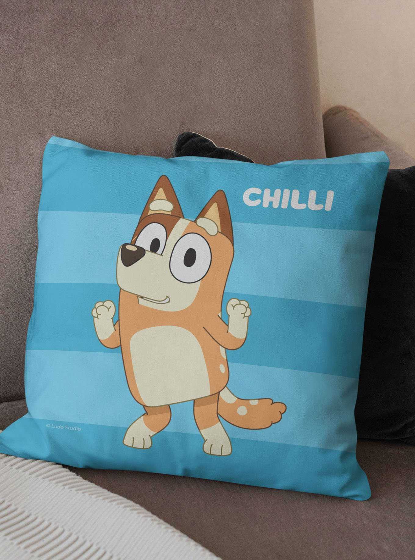 Bluey Roll Call Chilli Printed Throw Pillow, , hi-res