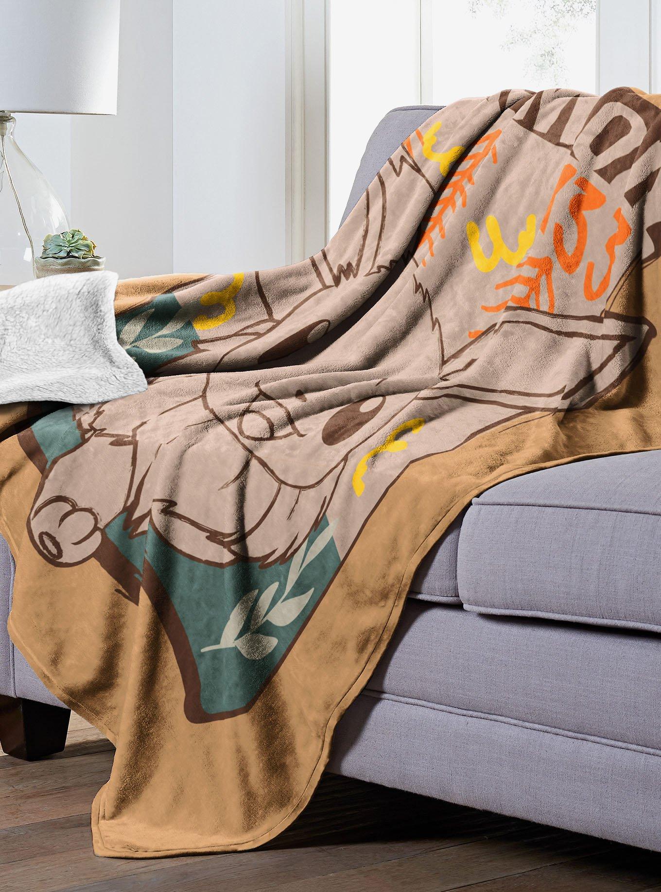 Pokémon Eevee In the Wild Mink Sherpa Blanket, , hi-res