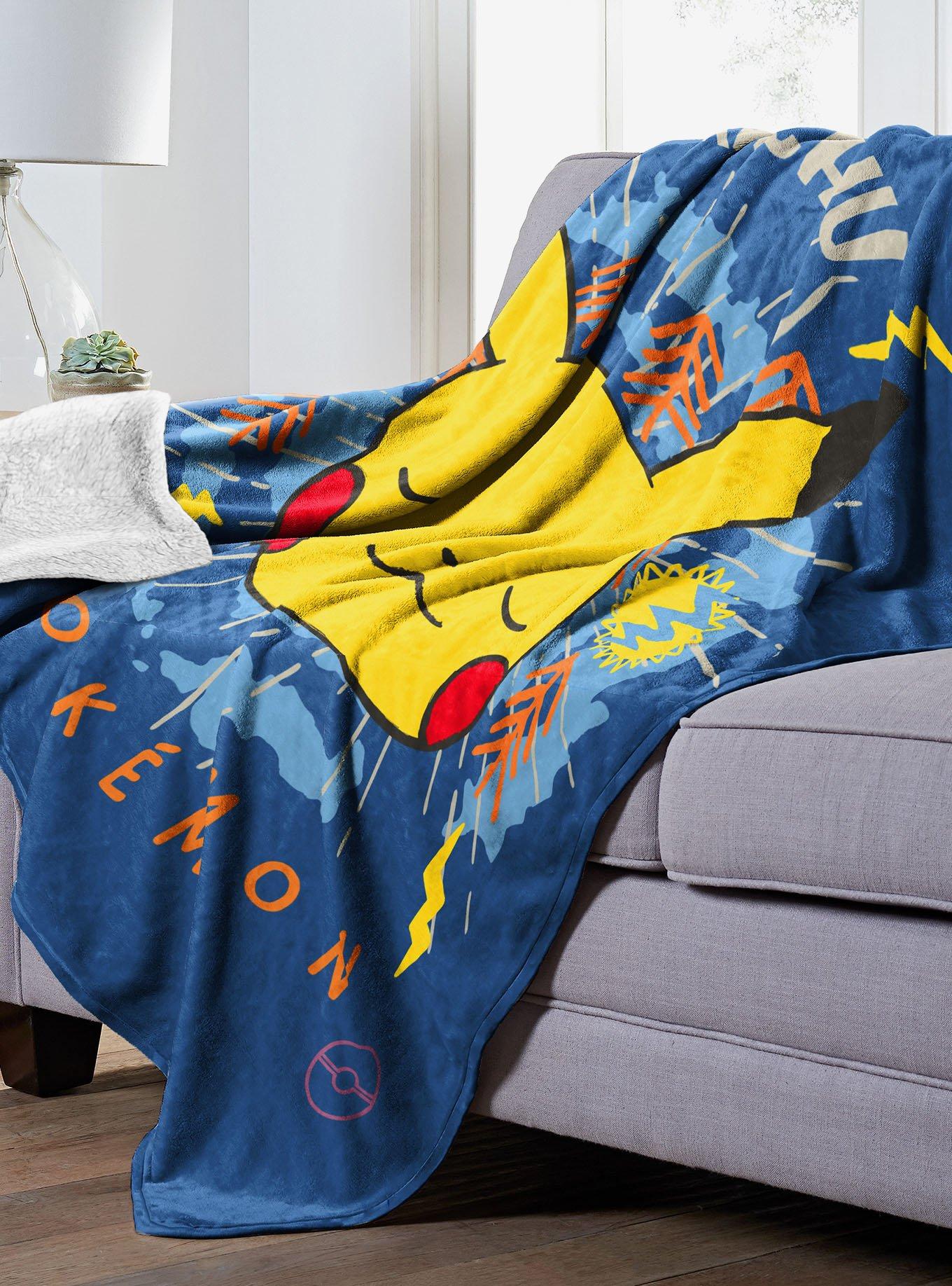 Pokémon Zen Pikachu Mink Sherpa Blanket, , hi-res