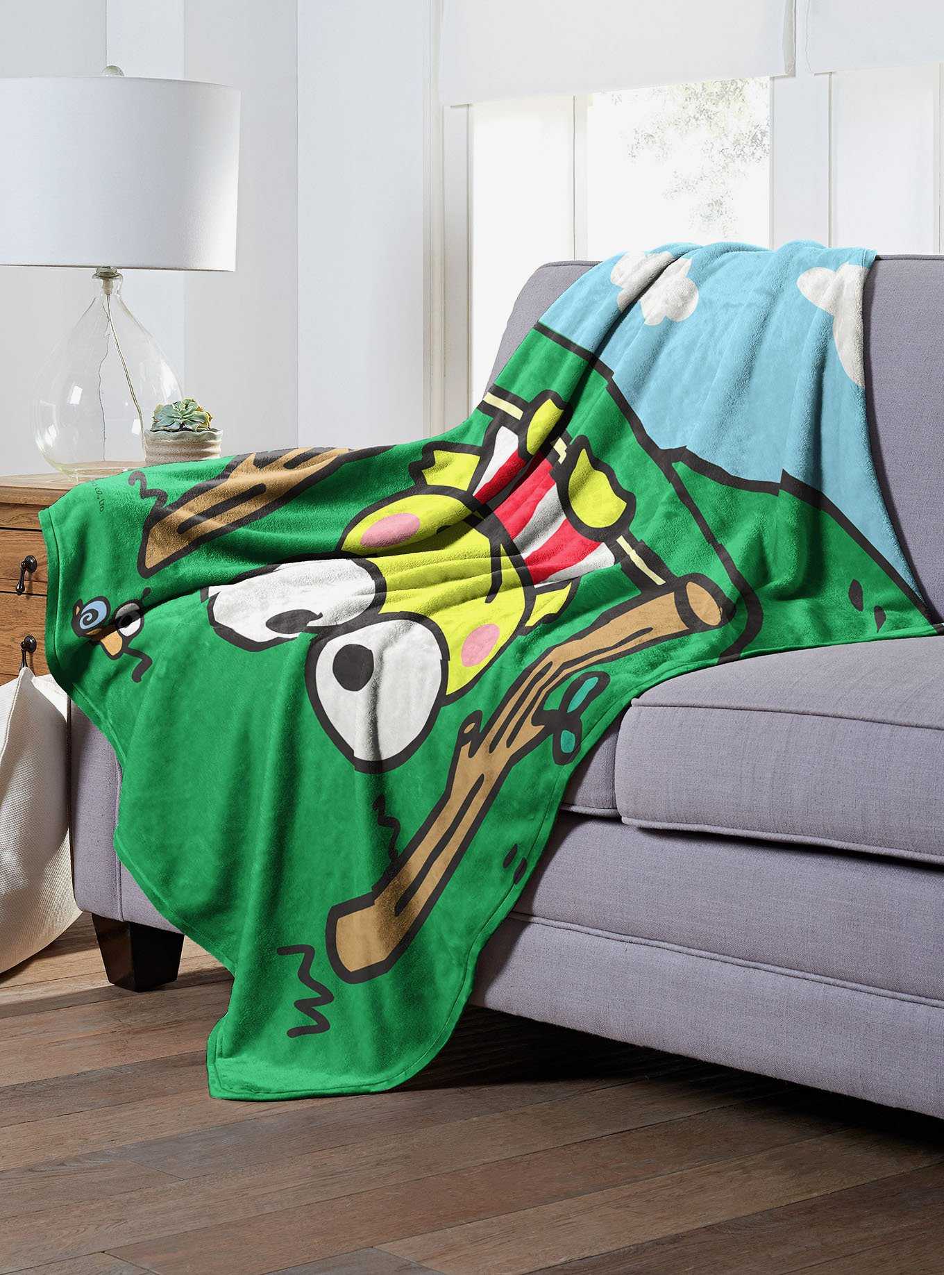 Keroppi Hanging In There Silk Touch Blanket, , hi-res
