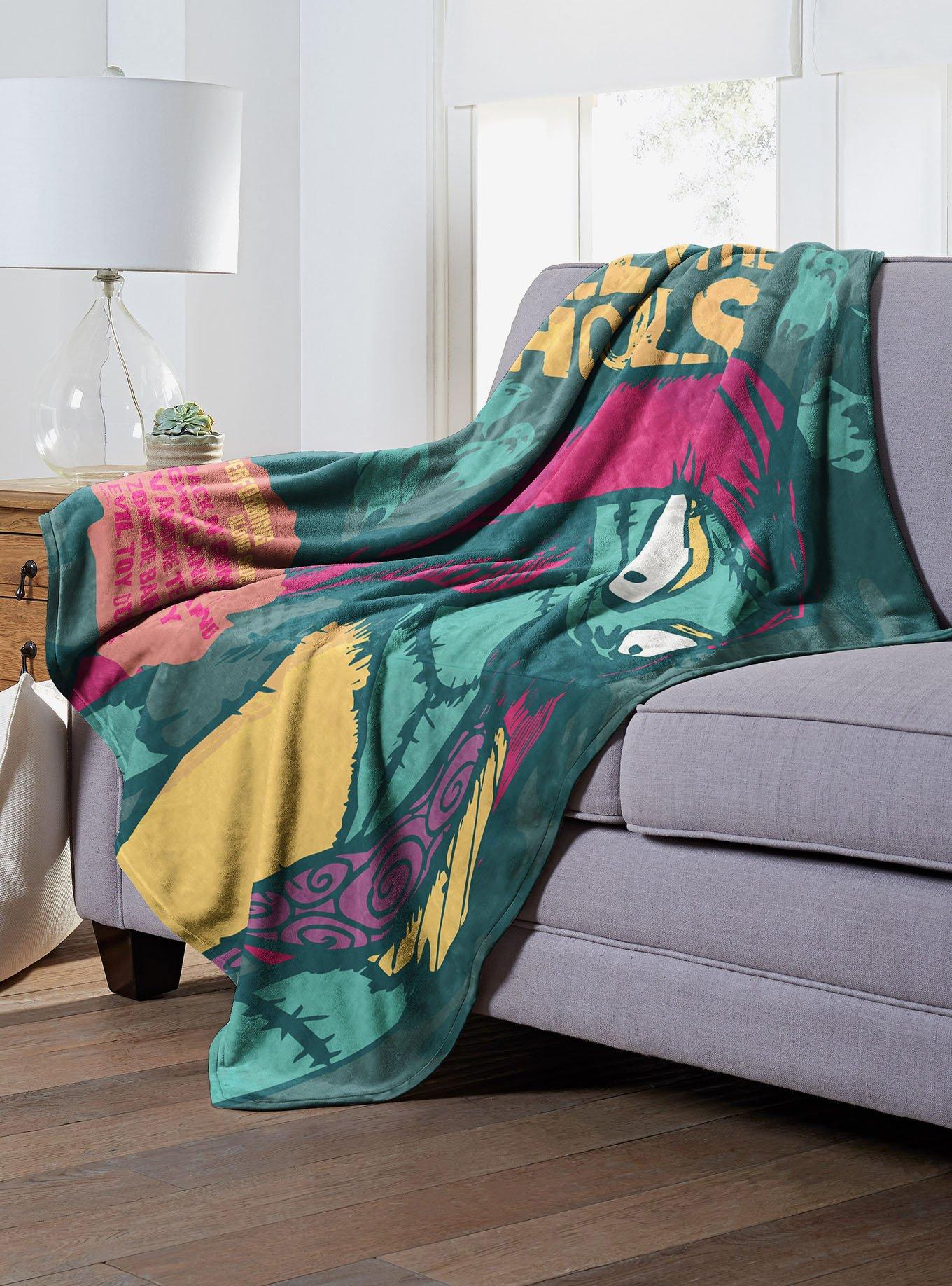 Disney Nightmare Before Christmas Ghoulish Sally Silk Touch Blanket, , hi-res